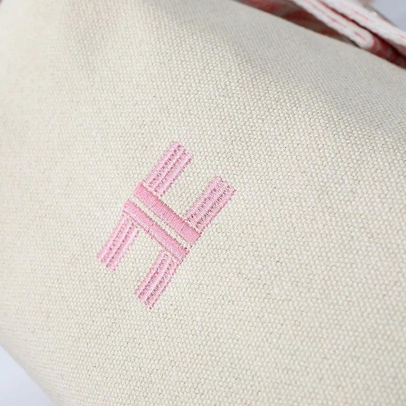 Portable Travel Cosmetic Bag Large Capacity Handheld Toiletry Bag Luxury Canvas Foldable Storage Bag for Makeup And Travel