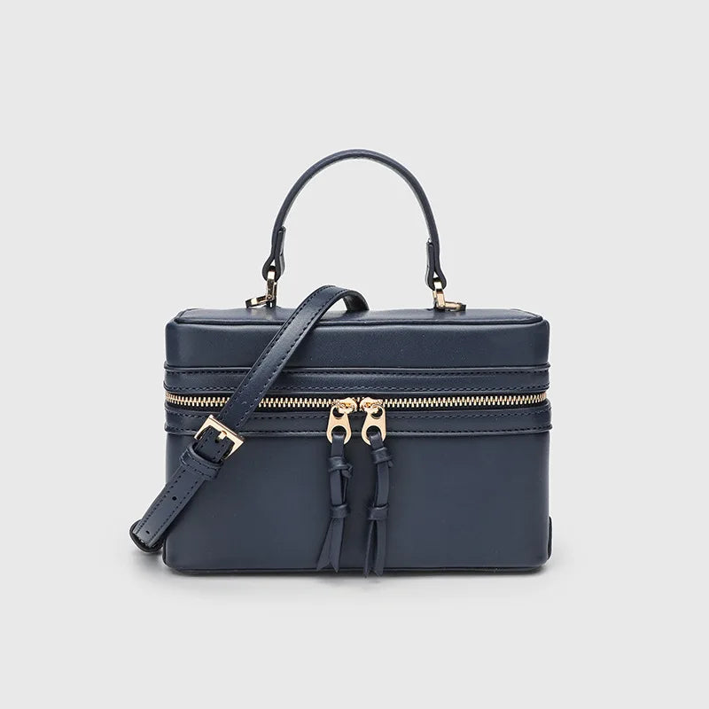 Modische Vielseitige Kleine Quadratische Box-Tasche Damen Einzel-Schulter Crossbody Handtasche Luxuriöse Leichte Beliebte Damen-Geldbörse