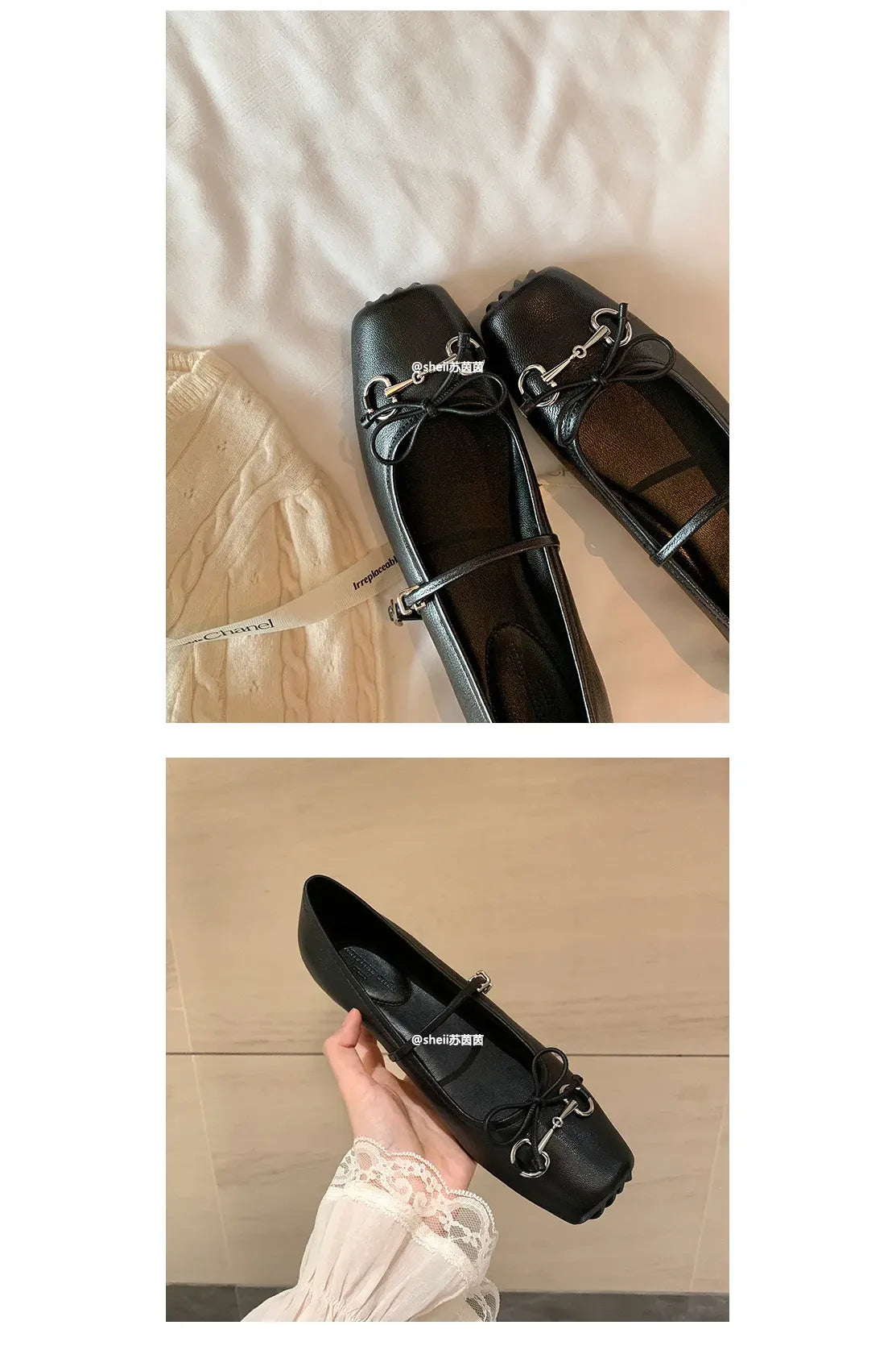 Besellics Élan Buckle Flats