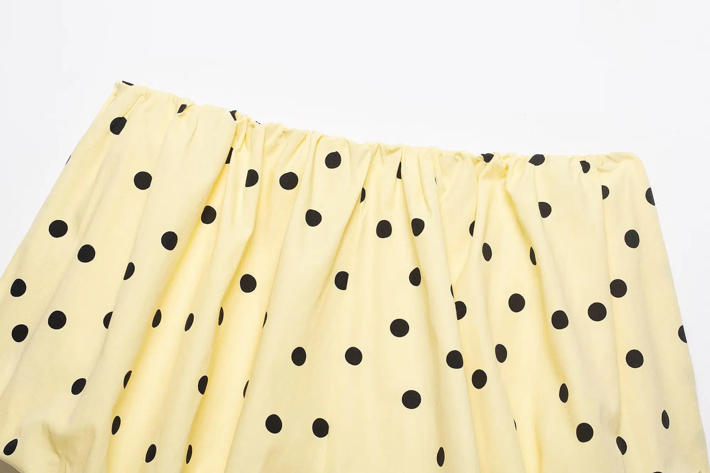 HH 2026 Women 2 Piece Set Long Sleeves Single Breasted Shirring Polka Dot Short Coat+Casual Elastic Waist Balloon Fit Shorts