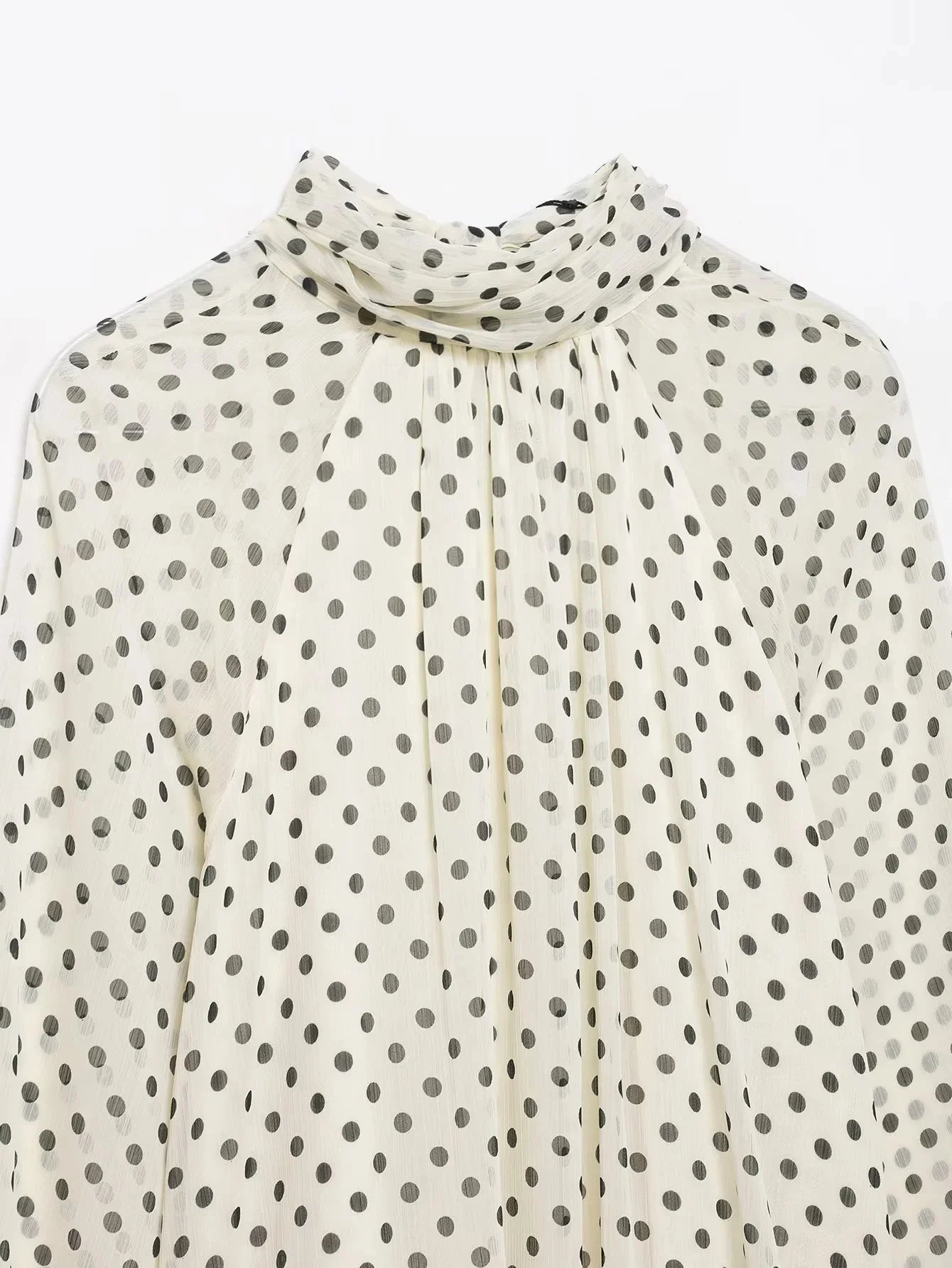 KONDALA Frauen Trendy Polka Dot Bluse Fliege Oansatz Hemd Neue Mode 2026 Frühling Sommer Urlaub Partei Elegante Mujer Bluse