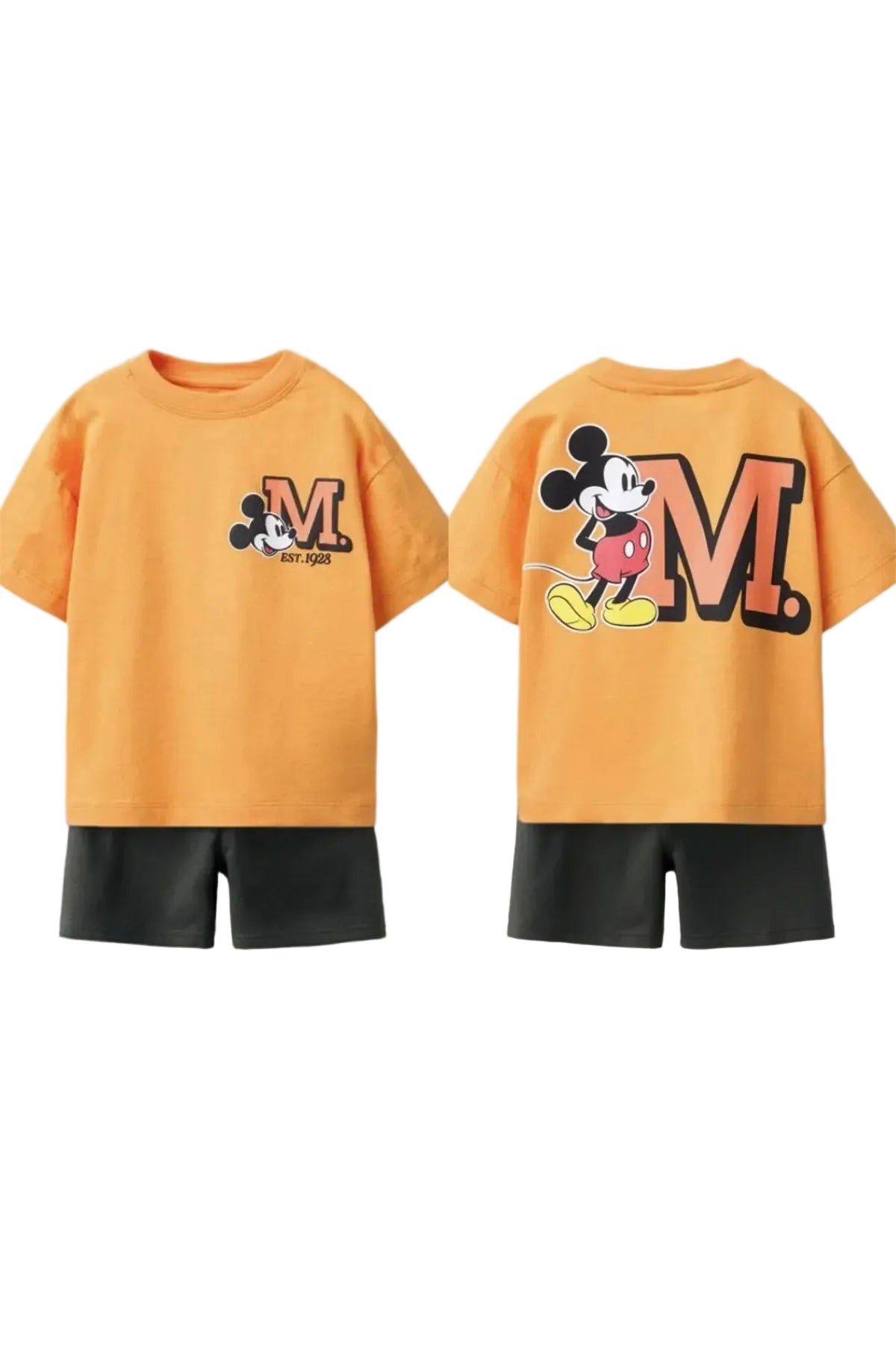 Mini Mickey Cartoon T‑Shirt & Shorts Set – Kinder Sommer Outfit