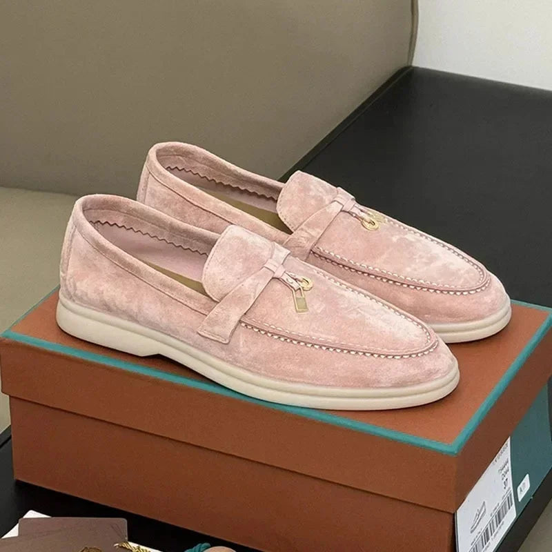 Klassische britische flache Schuhe mit Fransen und Metallschnalle 2024 – Freizeitschuhe für Paare in europäischer Exportqualität