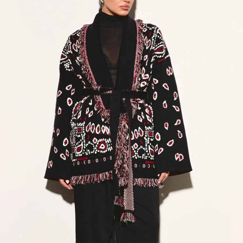 Frauen Gestrickte Getäfelten Pullover drehen-unten Kragen Flare Hülse Reißverschlüsse Mantel Strickjacke Casual Büro Dame Herbst 2025, Pullover
