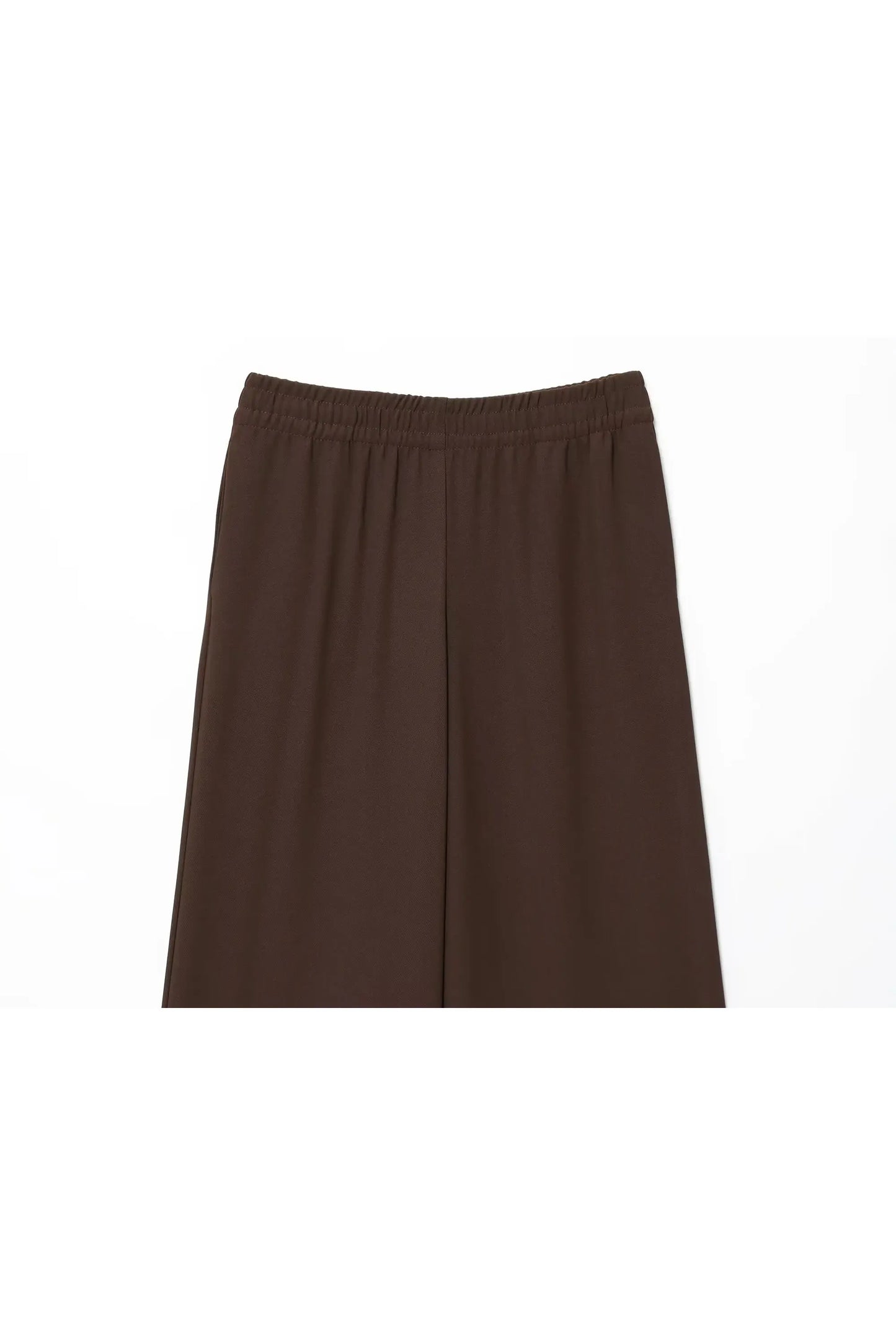 BSAY Hosen set 2 stücke anzug 2025 herbst neue revers lange ärmeln knoten verziert hemd oder elastische hohe taille breite bein hosen mujer