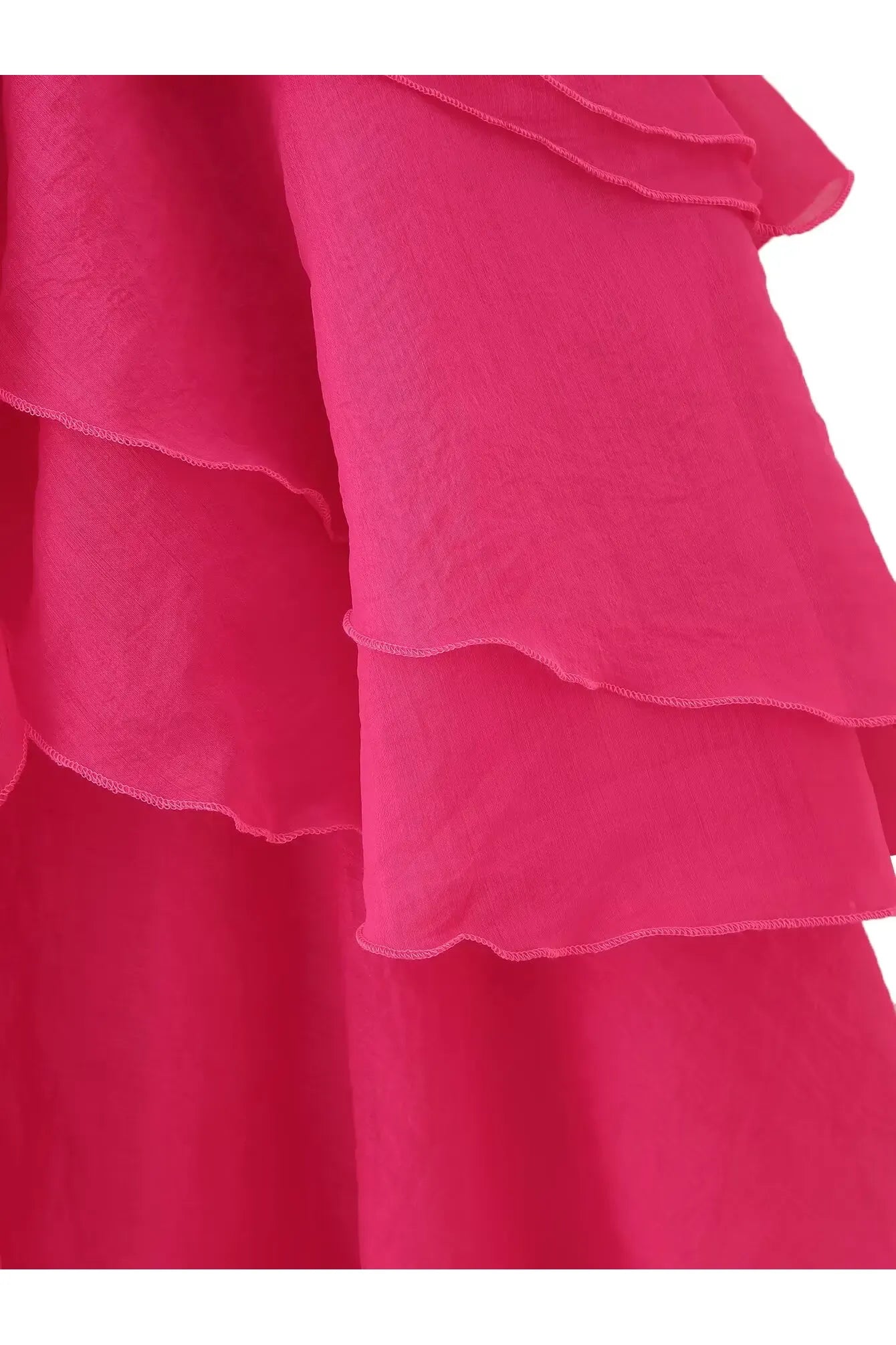 ROSABELLA - Ruffle Midi Kleid – Damen Layered Sommerkleid