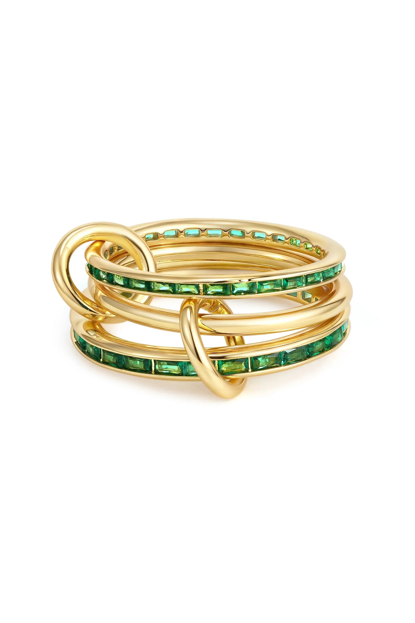 Luxus Zirkonia Stapelring – Vergoldeter Damenring