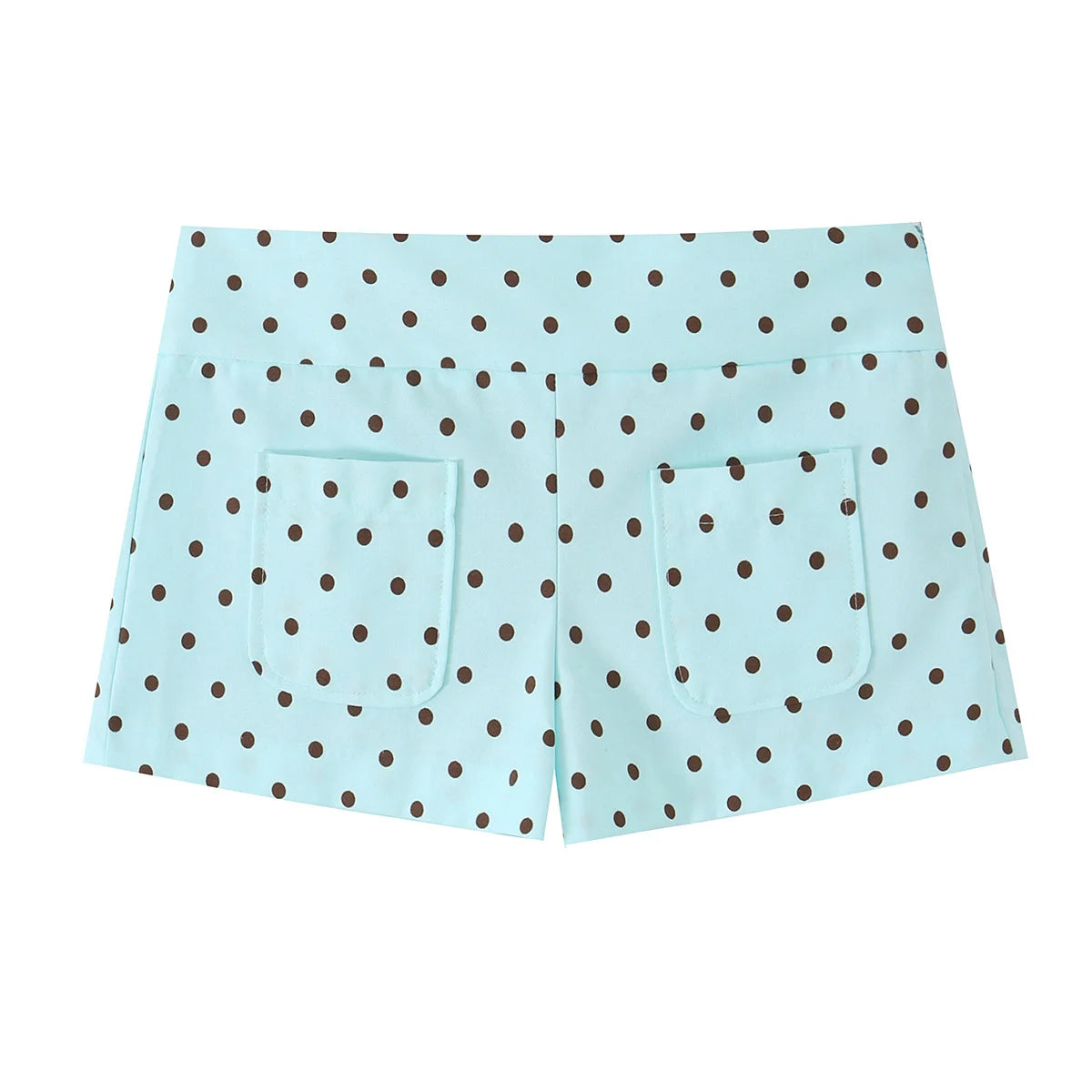 HH 2026 Spring Summer French Polka Dot 2 Piece Set Women Belted Long Sleeve Shirt Shorts Elegant Casual Business Outfit