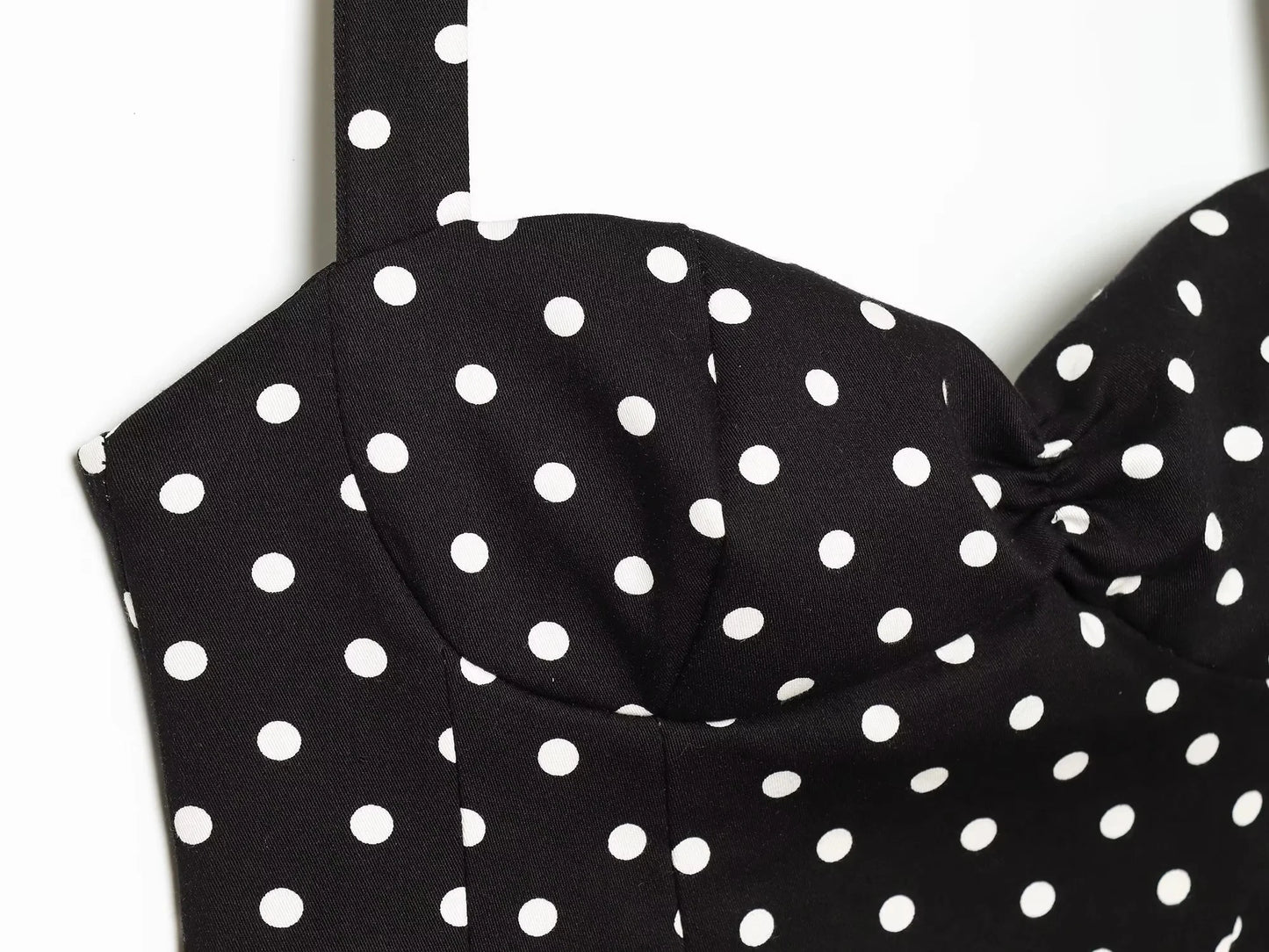 KONDALA Sexy Y2K Girl Halter Tops Corset Slim Polka Dot Print Short Tops Fashion 2026 Spring Summer Streetwear Holiday Beach Top