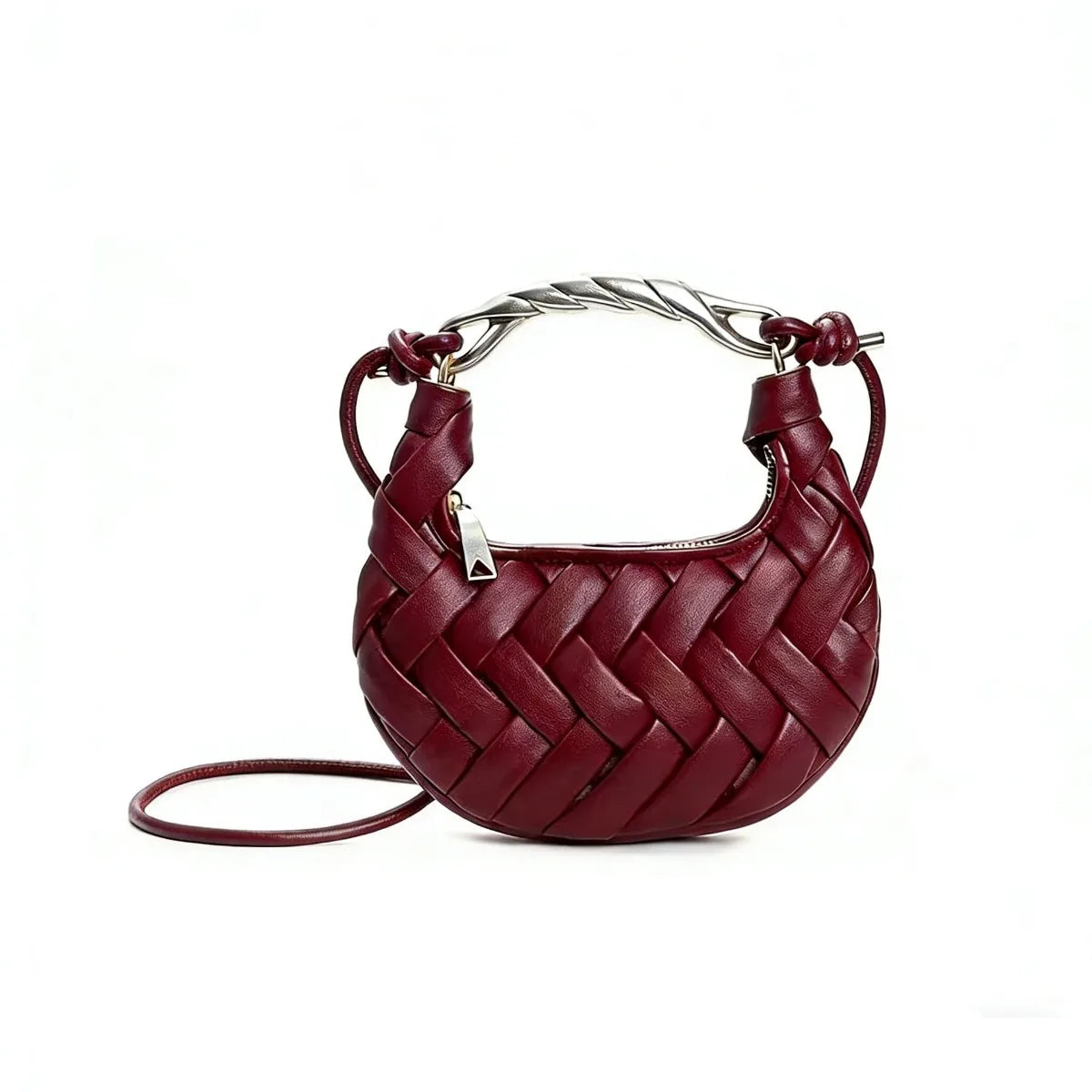 JIOMAY 2026 New Woven Nest Bag with Metal Handle, Unique Premium Handbag for Women, Exquisite Versatile Shoulder Crossbody Purse