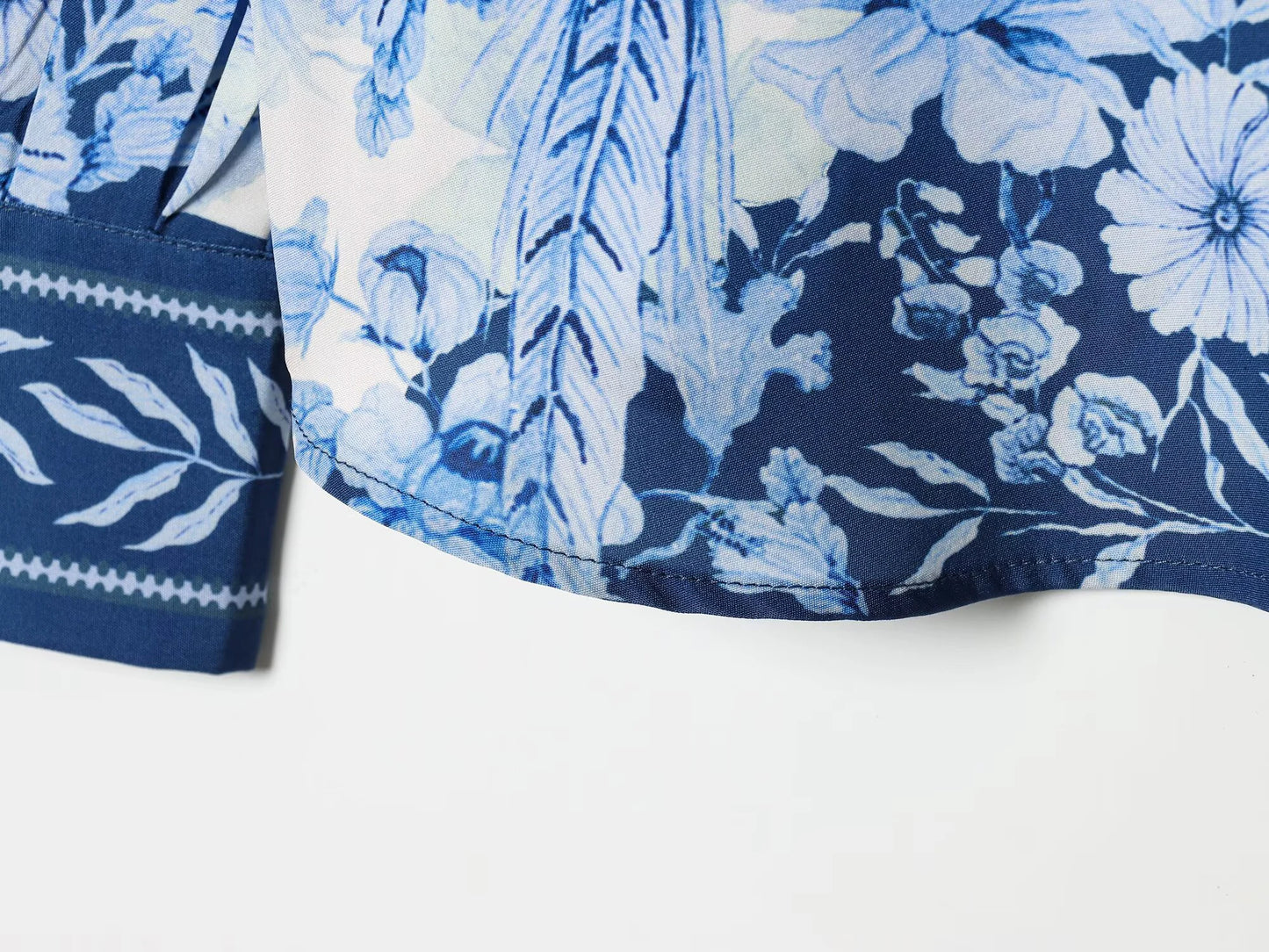 Women's 2026 new spring outfit with European and American style fashionable and simple printed Lyocell shirt and pants set