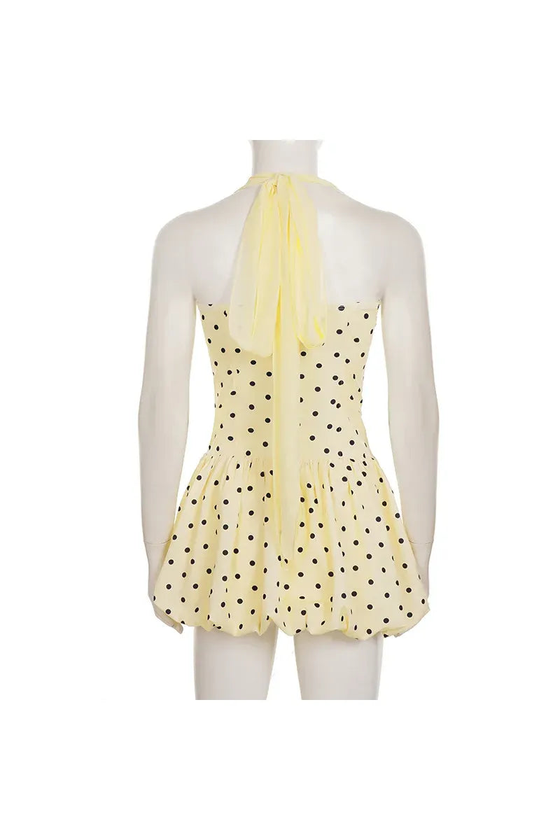 Besellics Limoncello Dot Mini Dress
