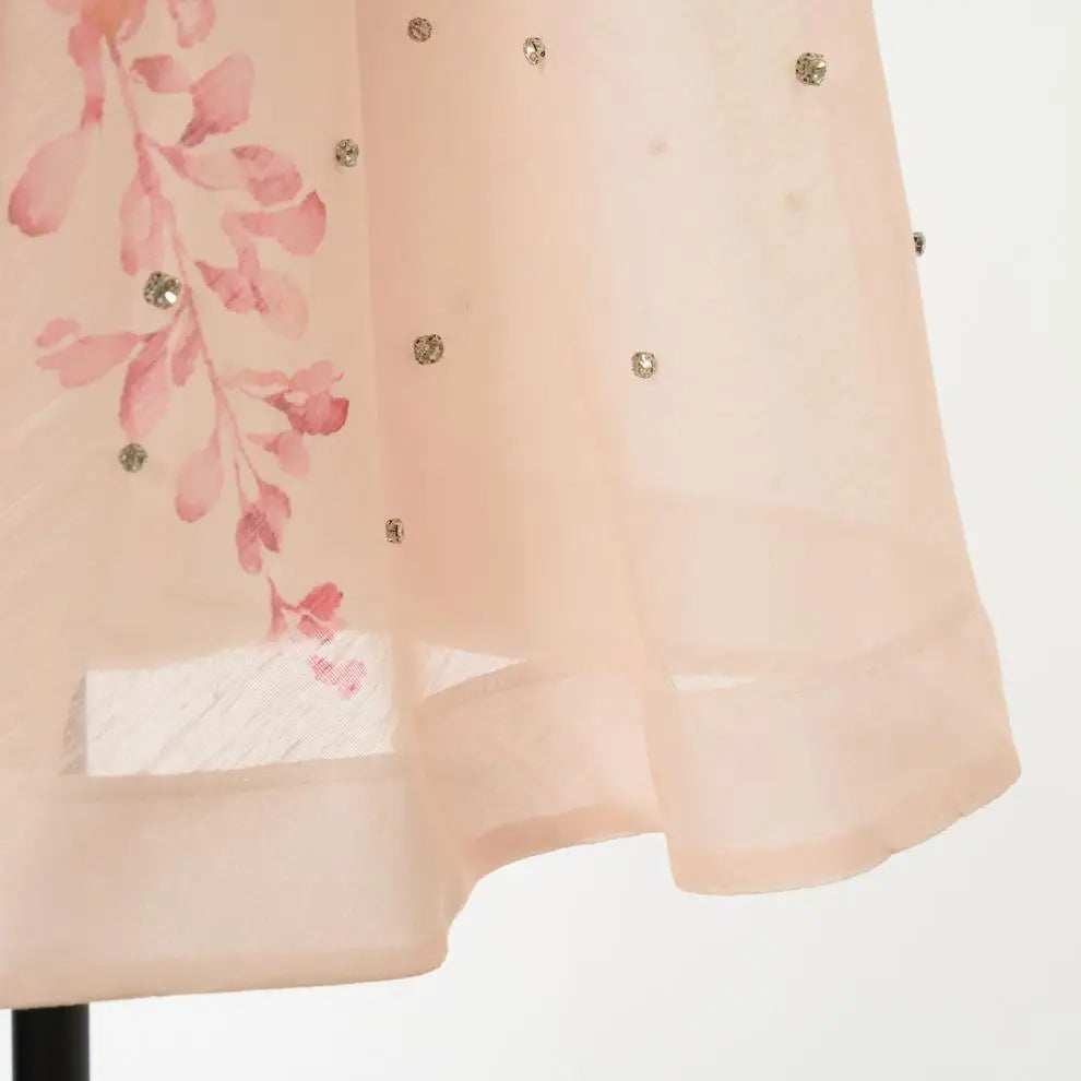 Spring Summer 2026 New Style Long Skirt Dress Women's Maxi Dress Diamond Floral Print High Waist Long Sleeve Street Style Ele...