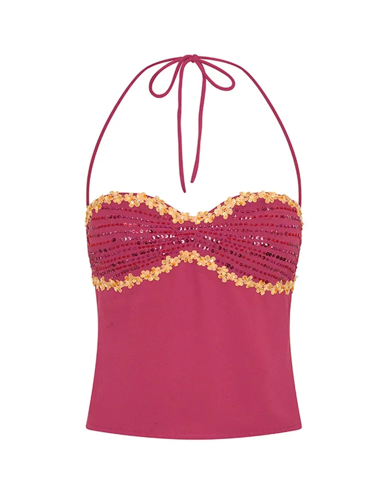Halter Crop Corset Low Waist Matching Sets Summer Trendy Back Lace Mermaid Skirt Stylish Sexy vacatio Beach Party Baddie Outfits