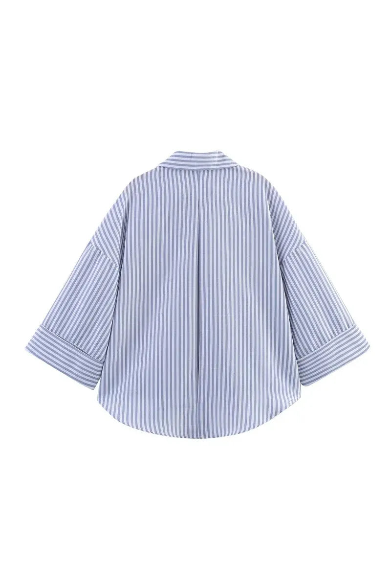 Ella – Oversize Damen Hemd mit Streifen | Freizeit & Sommer