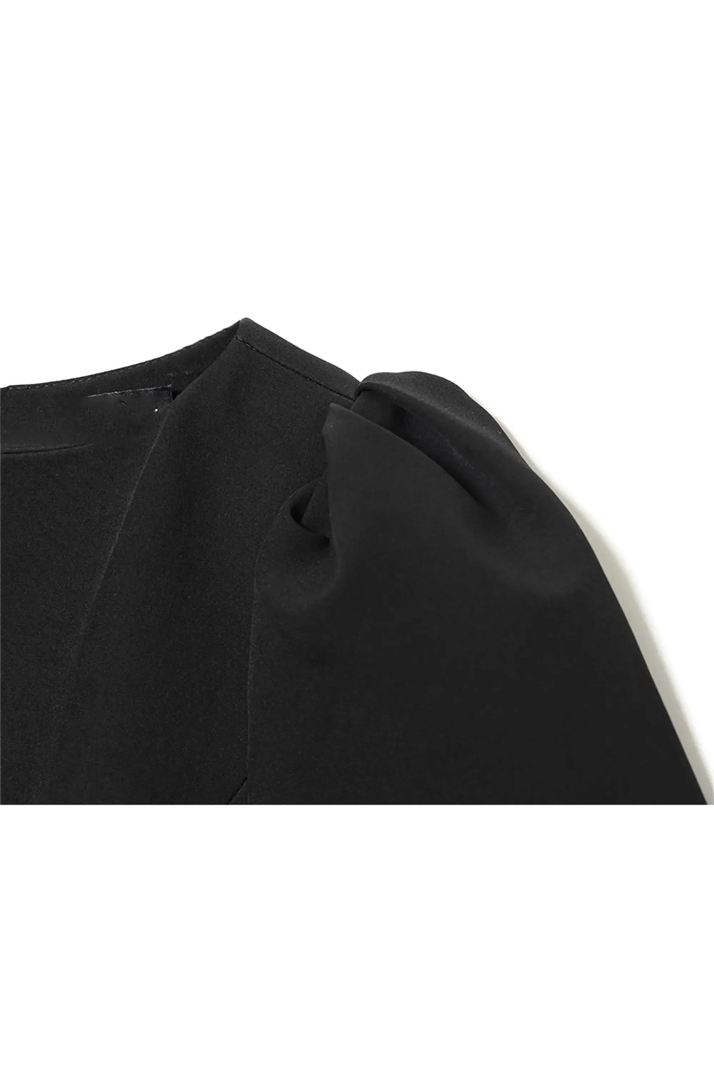 Besellics Noir Sculpt Mini Dress