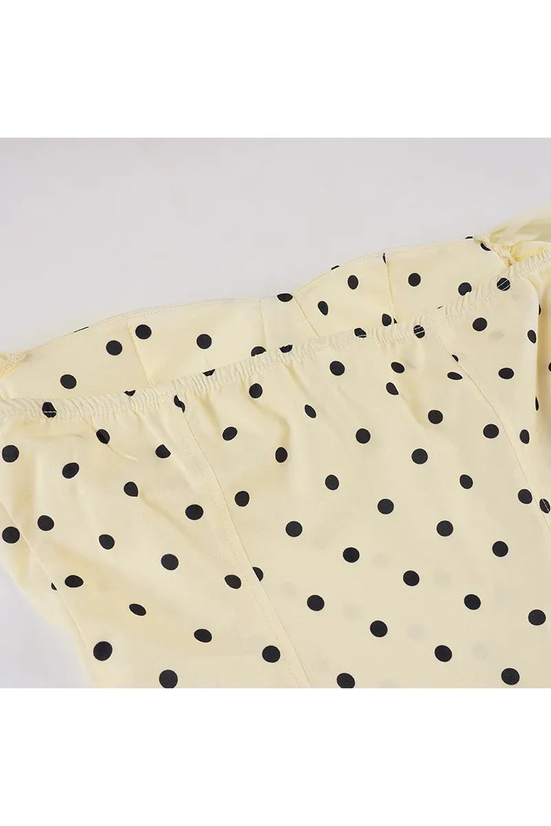 Besellics Limoncello Dot Mini Dress