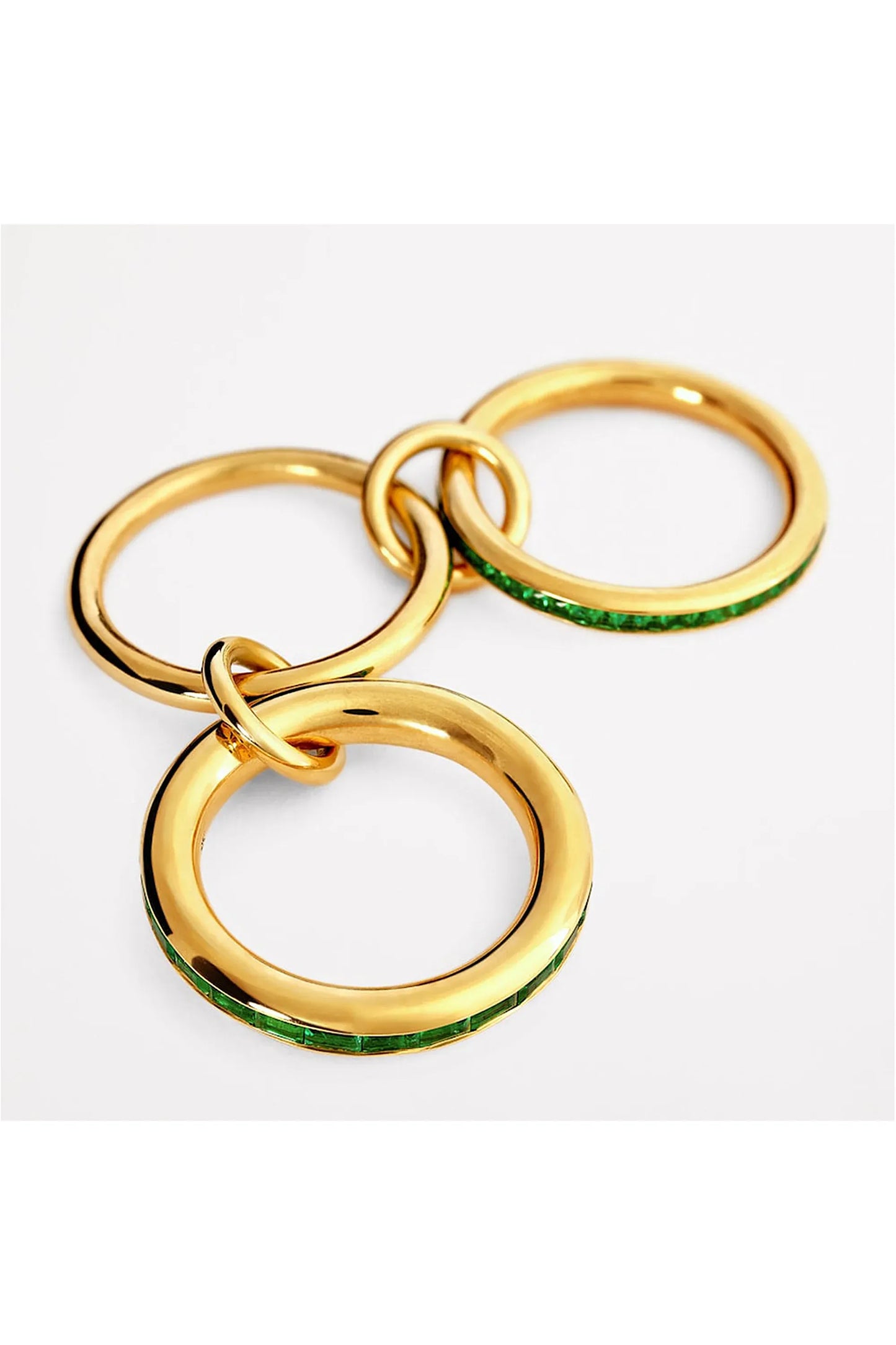 Luxus Zirkonia Stapelring – Vergoldeter Damenring