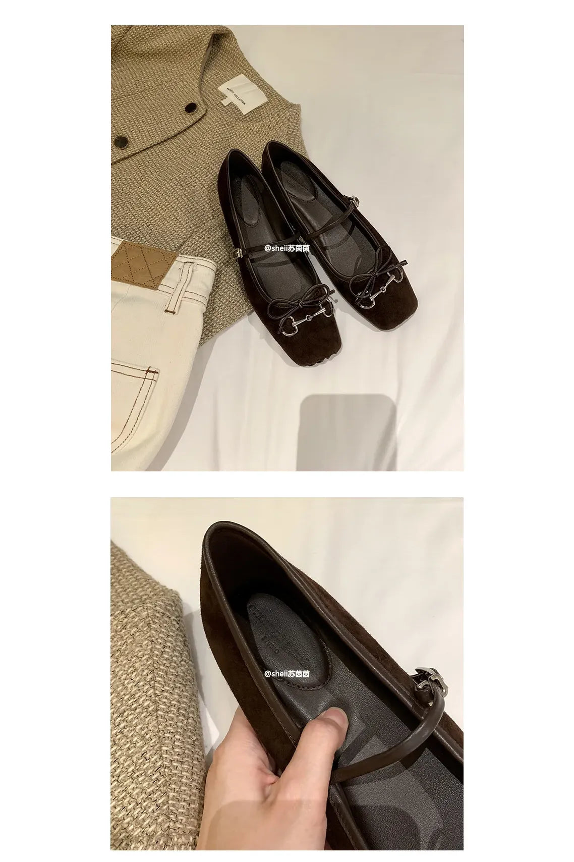 Besellics Élan Buckle Flats