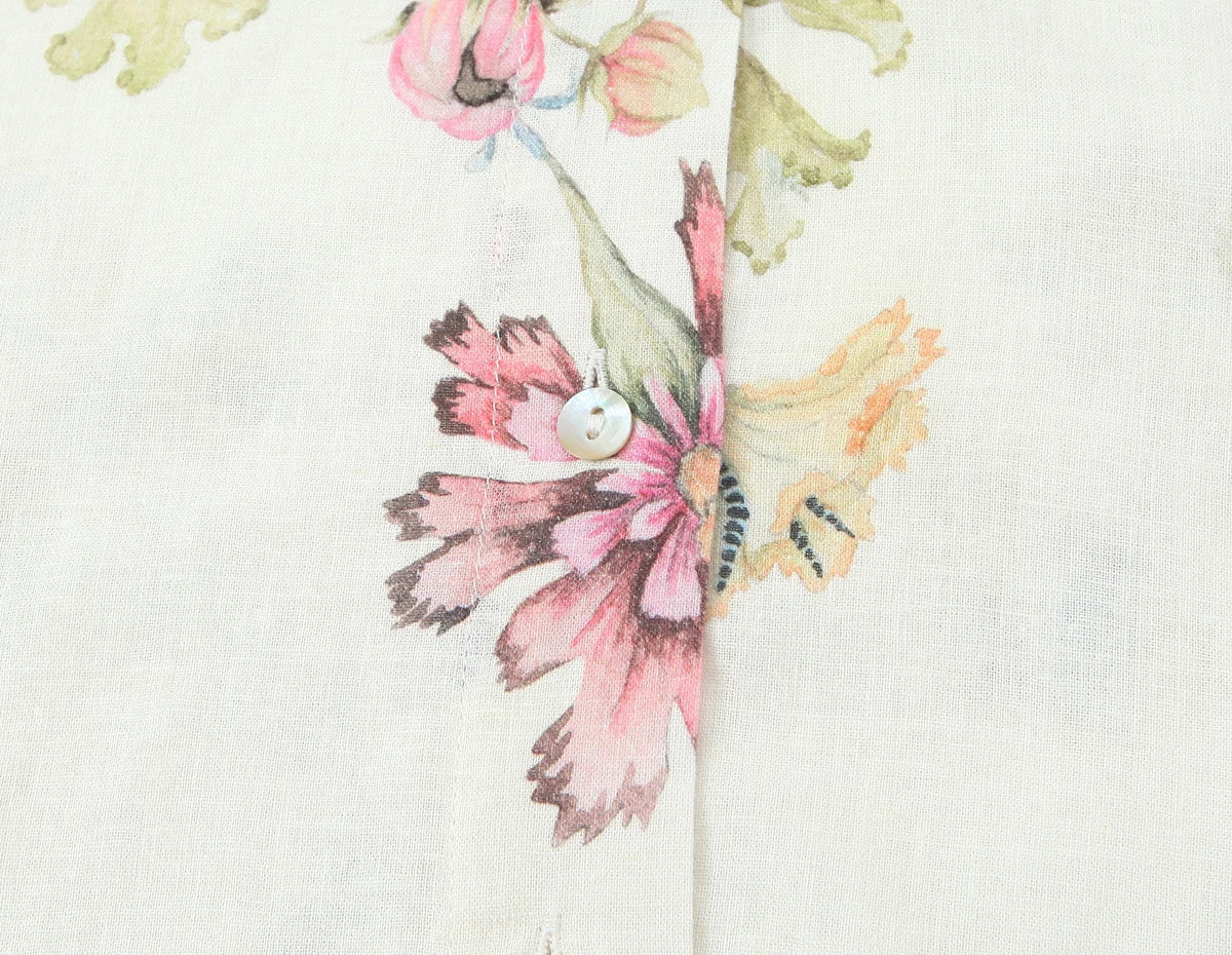 European and American style 2026 spring new women's clothing design loose and versatile linen blend shirt