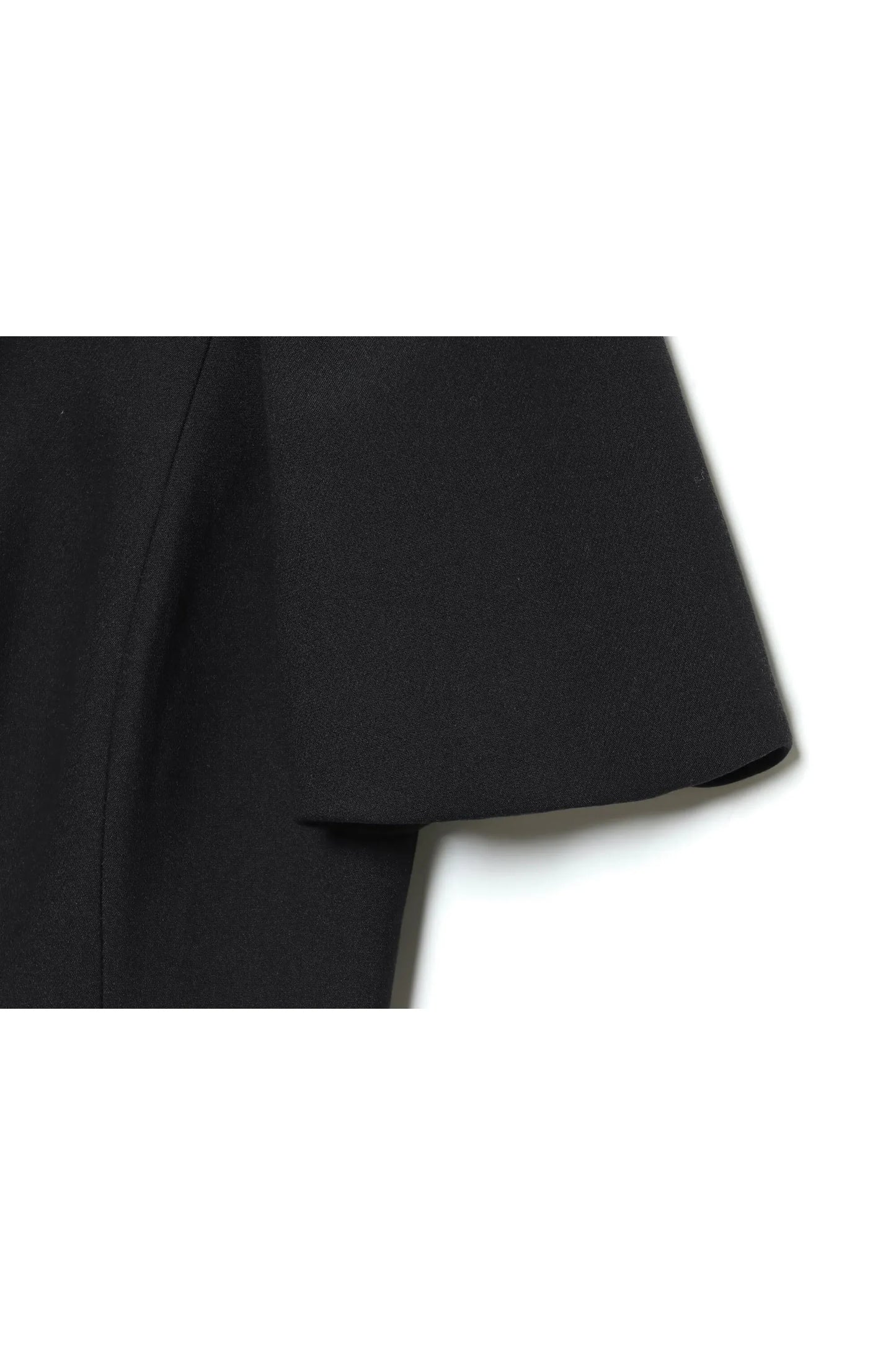 Besellics Noir Puff Mini Dress