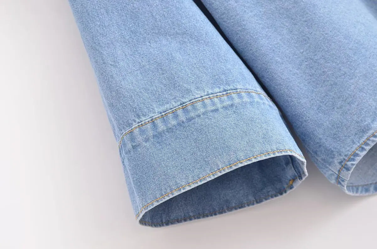Denim Set Woman Suit Pants Trouser Sets Summer Suits Women 2025 New in Full Number Pant Women's Two Pieces Trousers Lady