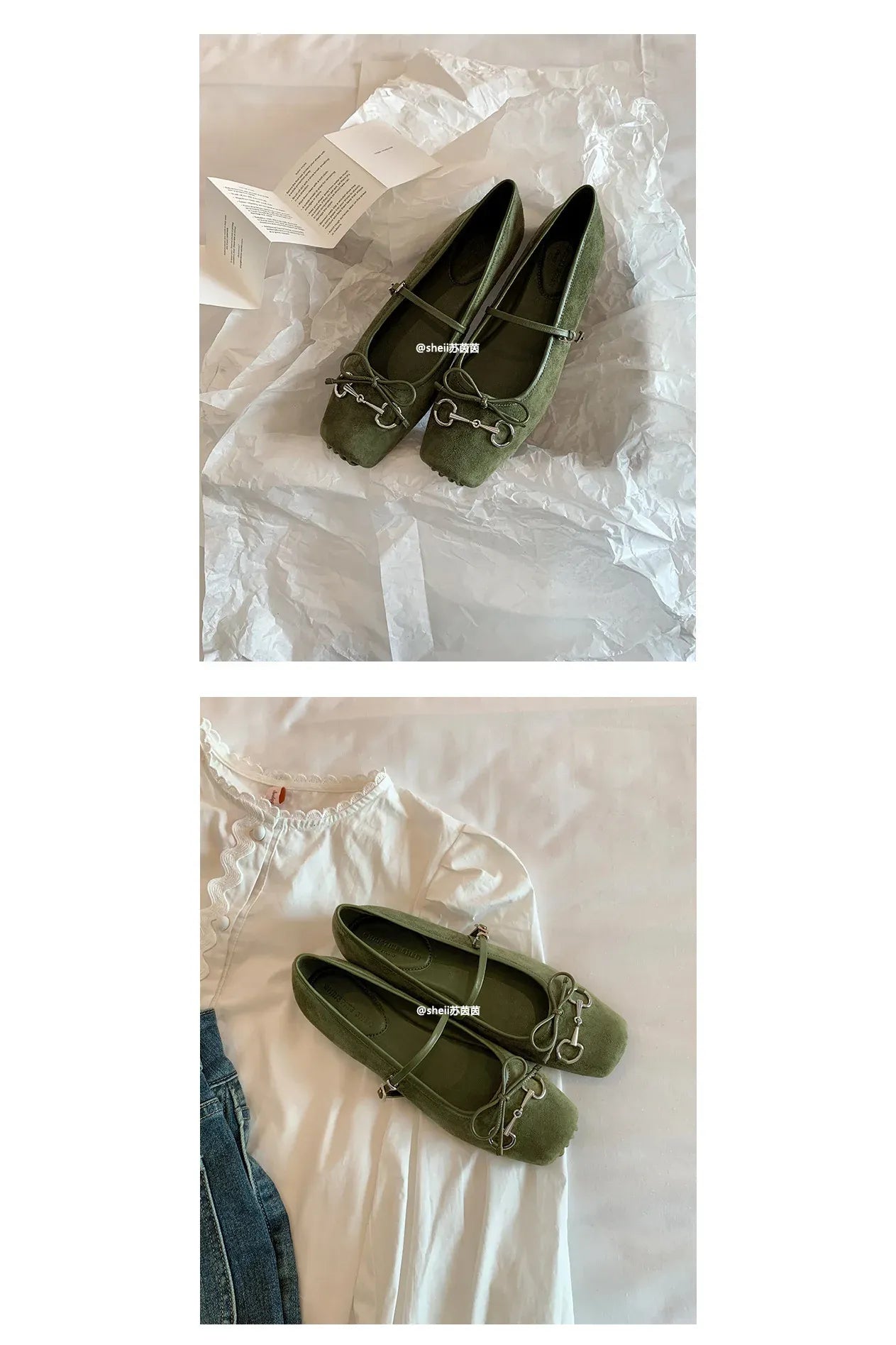 Besellics Élan Buckle Flats