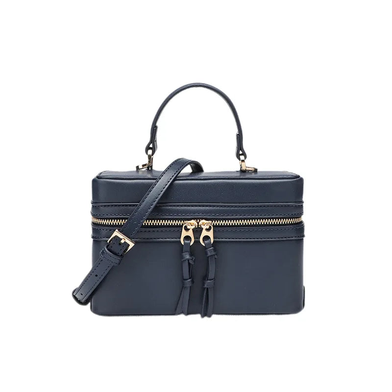 Modische Vielseitige Kleine Quadratische Box-Tasche Damen Einzel-Schulter Crossbody Handtasche Luxuriöse Leichte Beliebte Damen-Geldbörse
