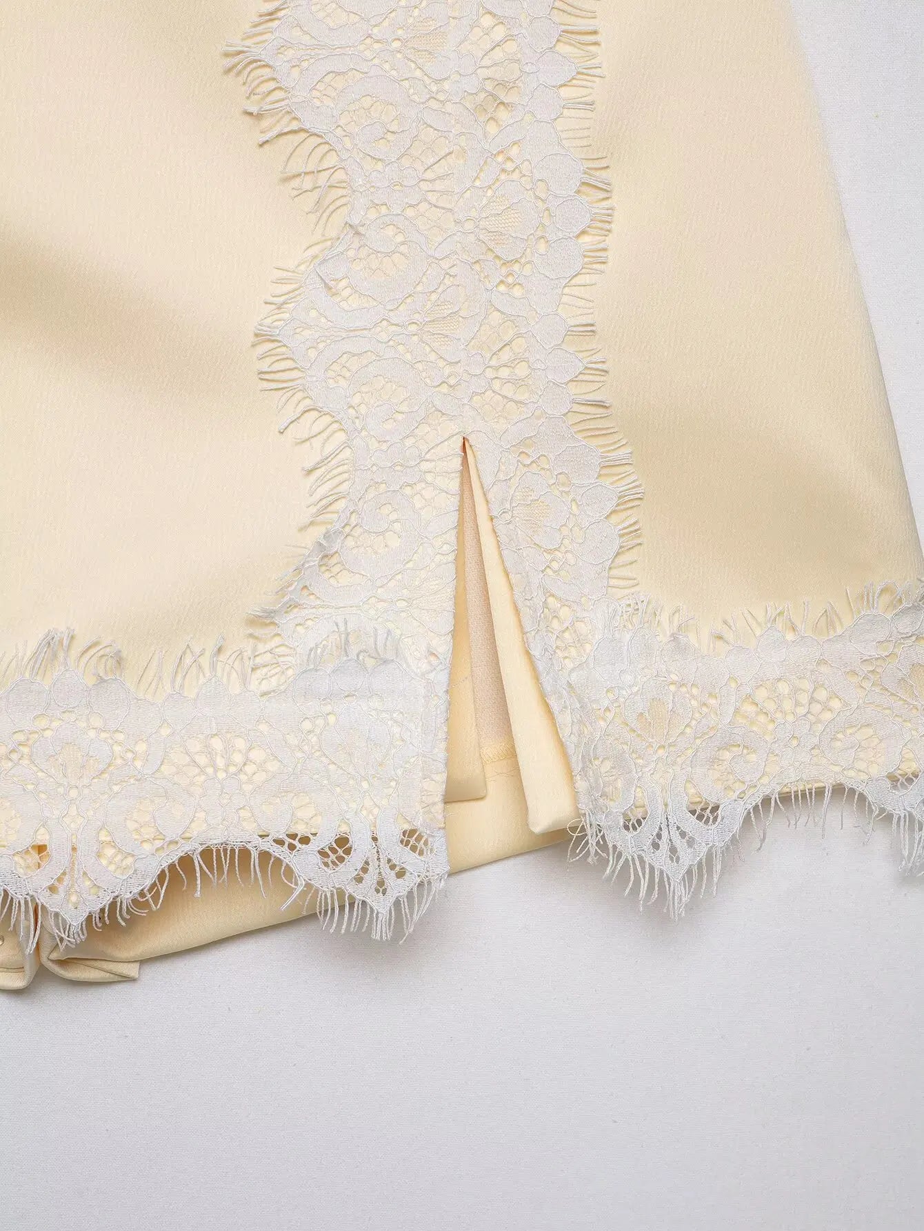 HH Lace Patchwork Culottes Two Piece Set Women's Summer Lace Paneled Short Sleeve Lapel Cropped Blazer+Casual Shorts Skirts