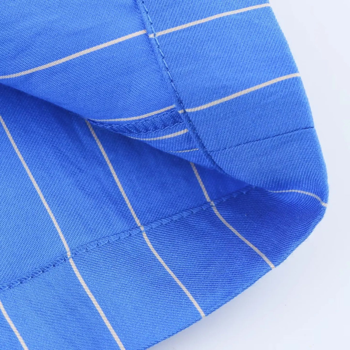 HH Women Striped Pants Suit Loose Lapel Long Sleeve Pocket Single-breasted Blouse+Summer Pajama Style Drawstring Pants