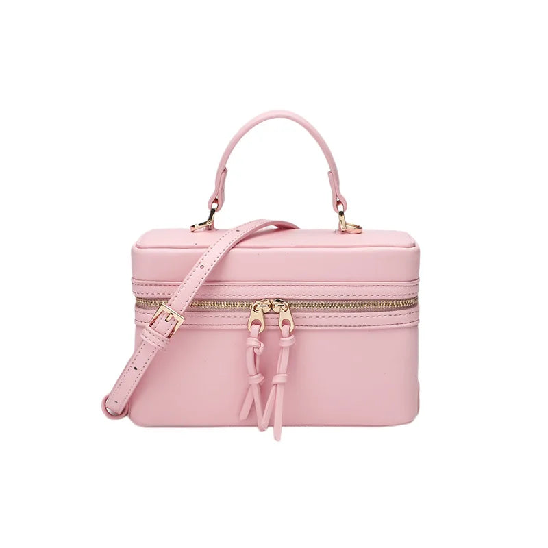 Modische Vielseitige Kleine Quadratische Box-Tasche Damen Einzel-Schulter Crossbody Handtasche Luxuriöse Leichte Beliebte Damen-Geldbörse