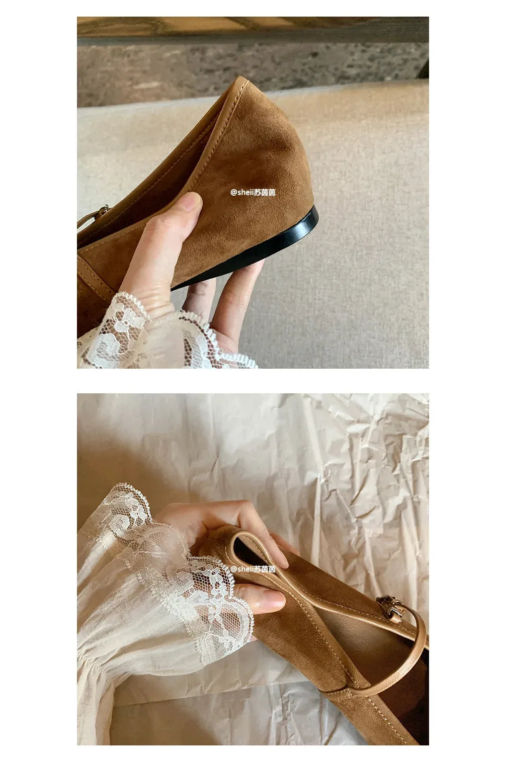 Besellics Élan Buckle Flats