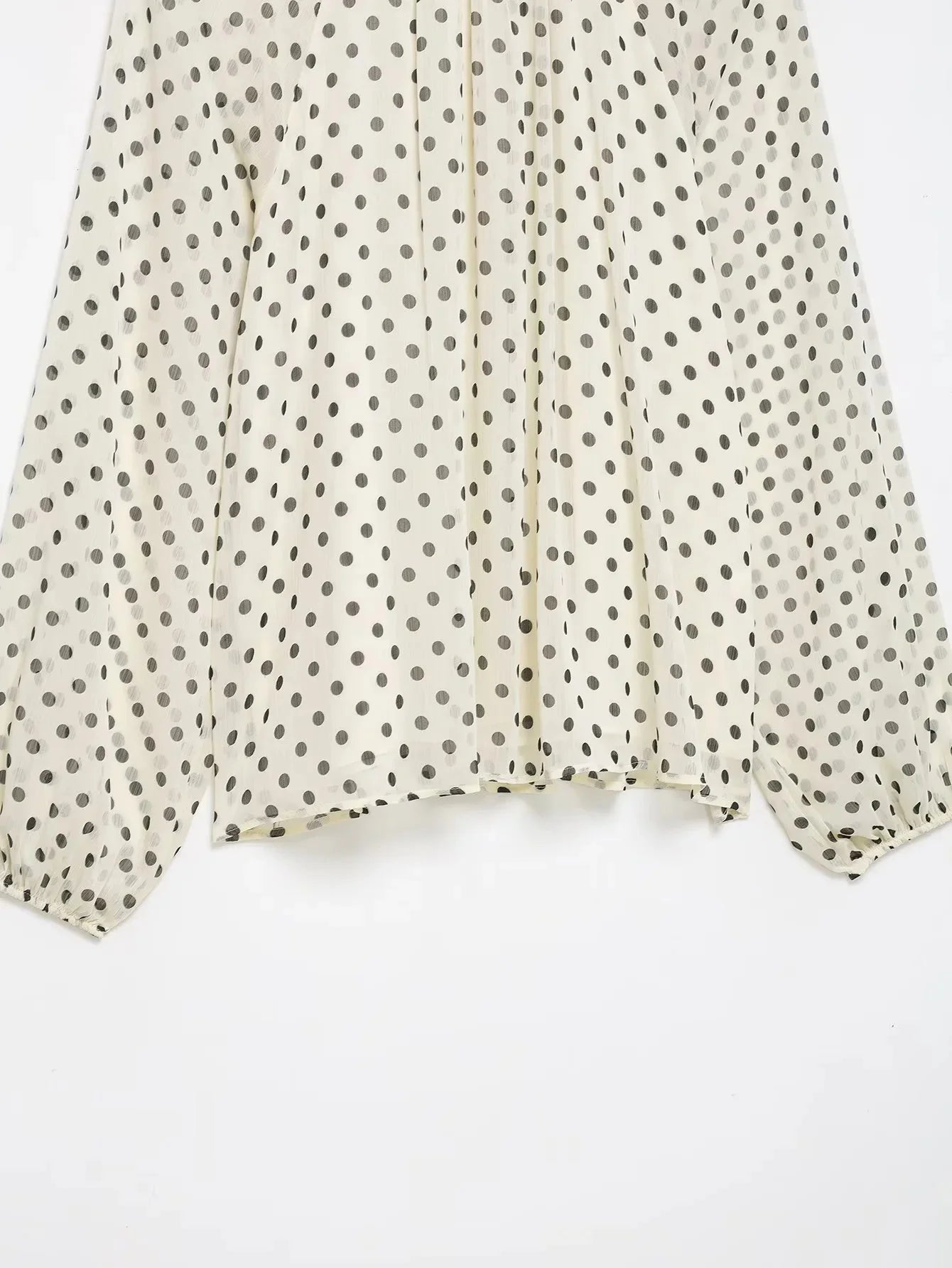 KONDALA Frauen Trendy Polka Dot Bluse Fliege Oansatz Hemd Neue Mode 2026 Frühling Sommer Urlaub Partei Elegante Mujer Bluse