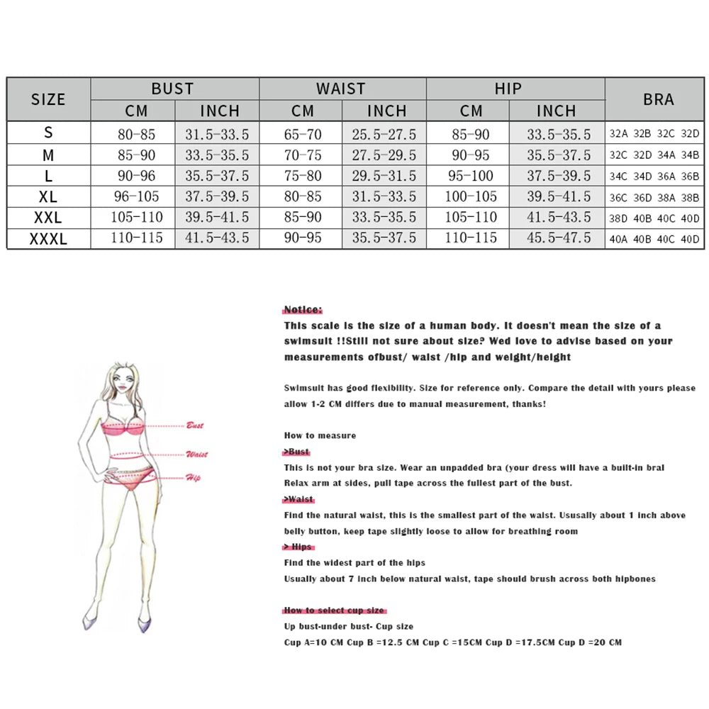 2Pc Sexy Swimsuit 2026 Bandeau Biquini Women Bikini Push Up  Swimwear Solid Pink Swim Suit Cover Up Halter Bathingsuit Beachwear