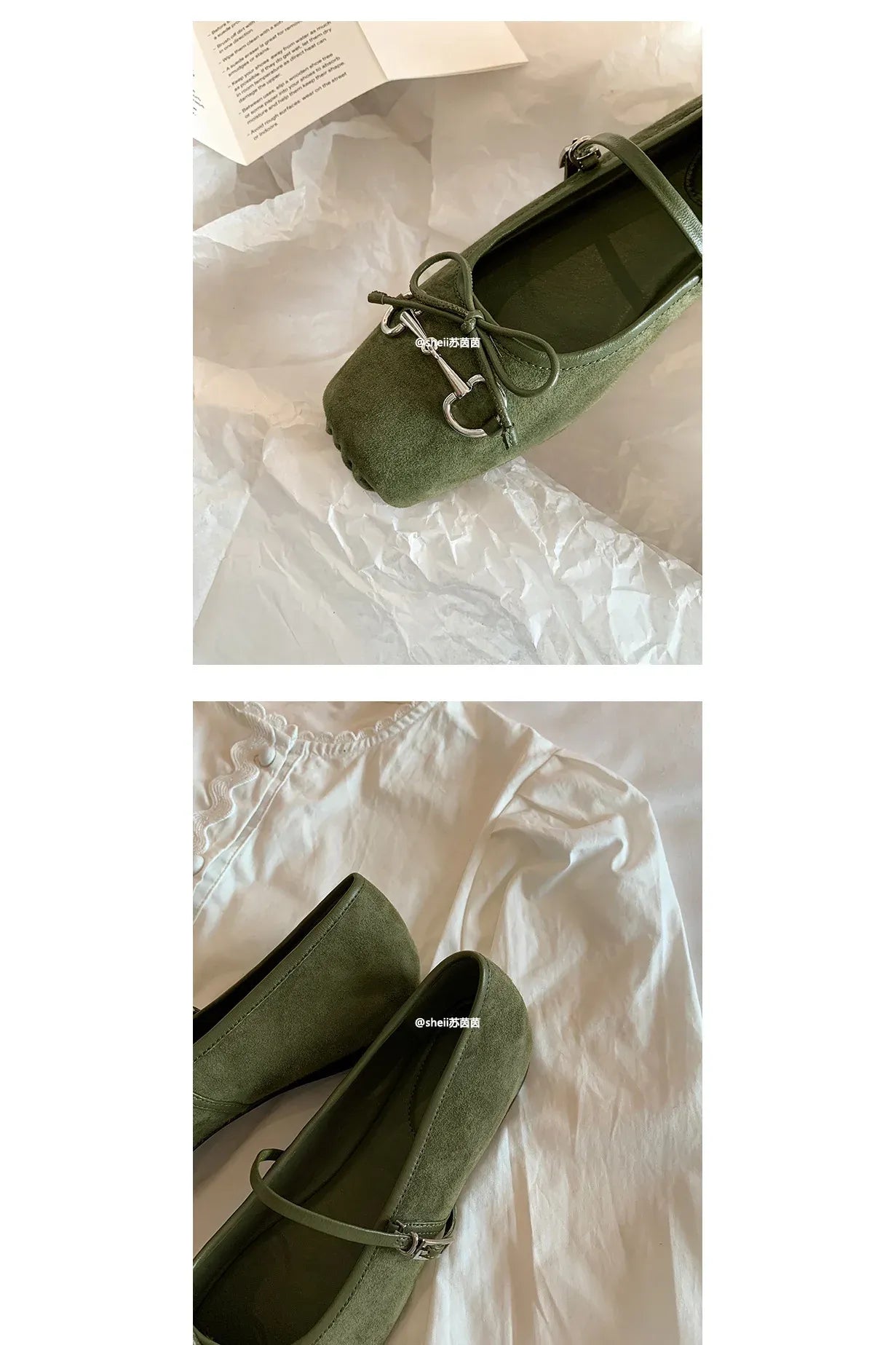 Besellics Élan Buckle Flats
