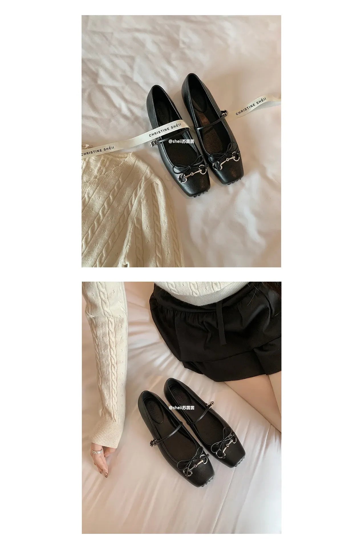Besellics Élan Buckle Flats
