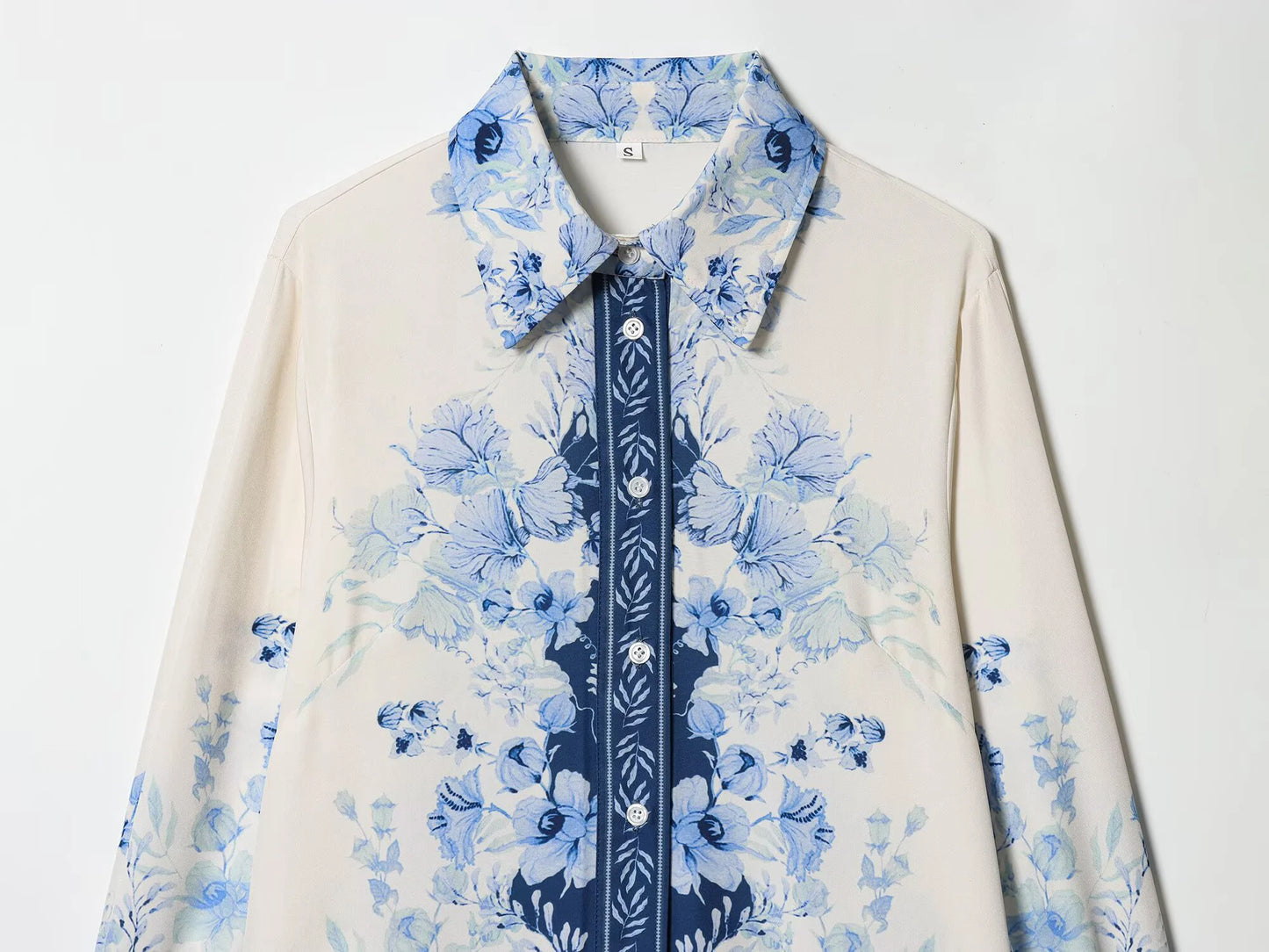 Women's 2026 new spring outfit with European and American style fashionable and simple printed Lyocell shirt and pants set