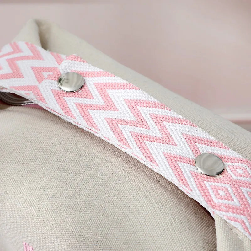 Portable Travel Cosmetic Bag Large Capacity Handheld Toiletry Bag Luxury Canvas Foldable Storage Bag for Makeup And Travel