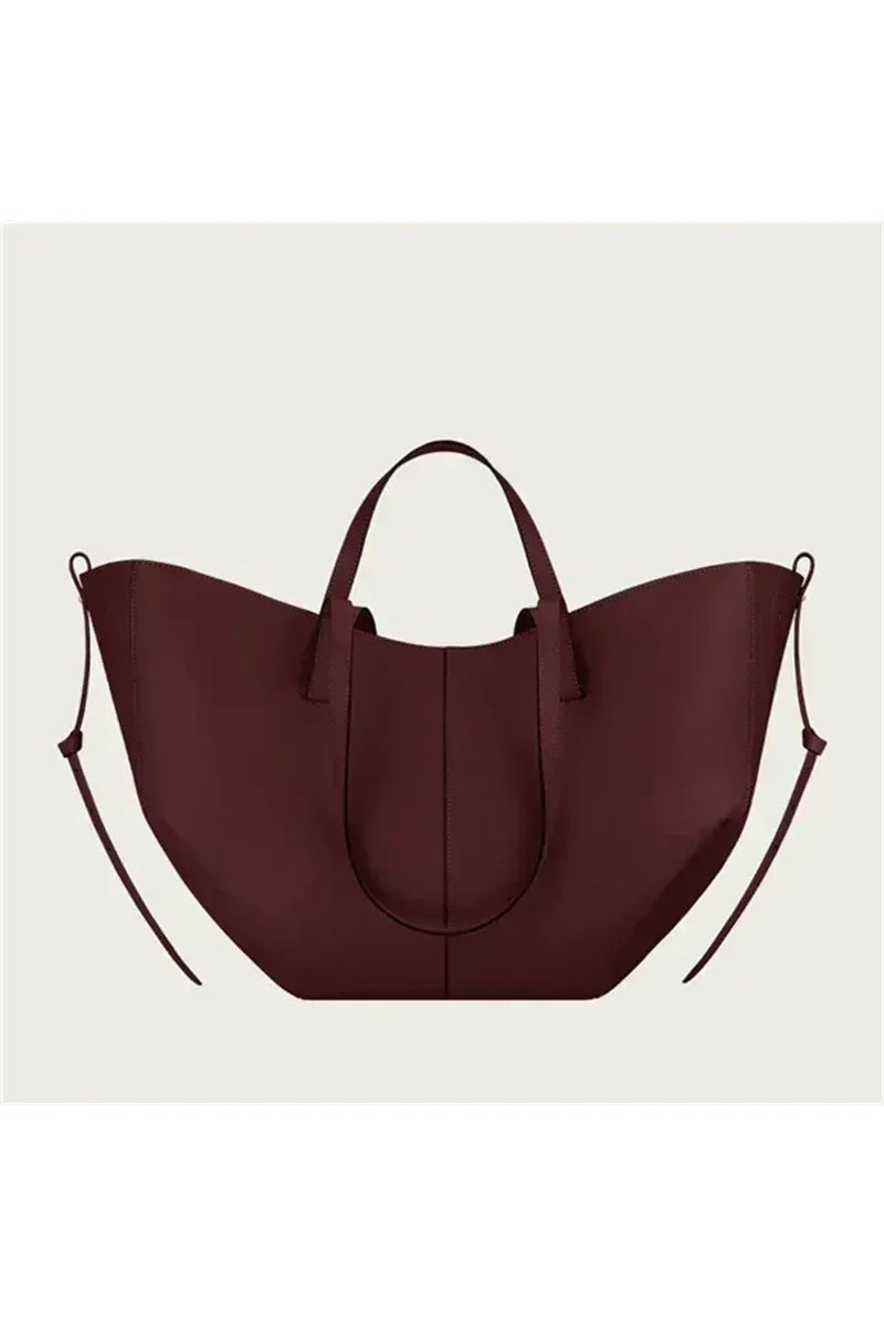 Camille Plissé Bag – Französische Y2K Schultertasche mit großer Kapazität
