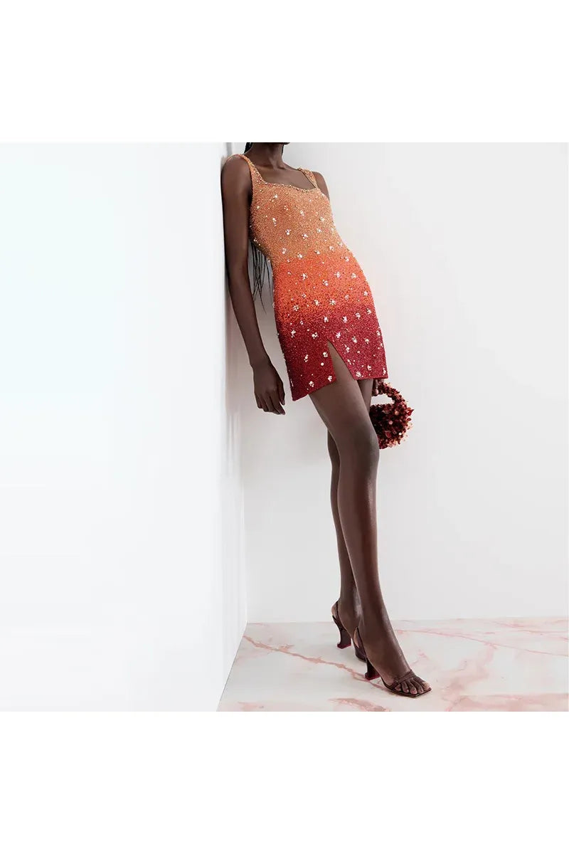 Ember Glow Mini Dress