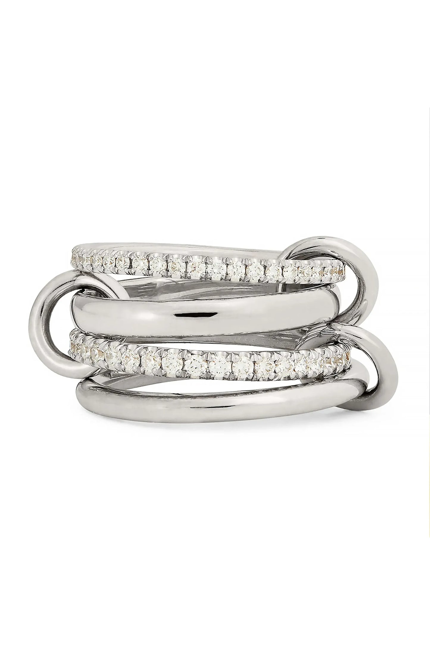 Luxus Zirkonia Stapelring – Vergoldeter Damenring