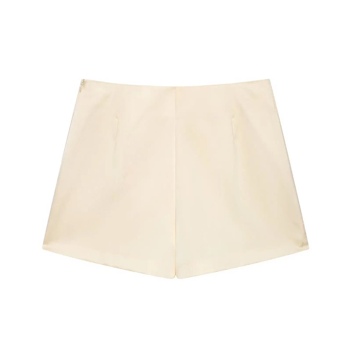 HH Lace Patchwork Culottes Two Piece Set Women's Summer Lace Paneled Short Sleeve Lapel Cropped Blazer+Casual Shorts Skirts
