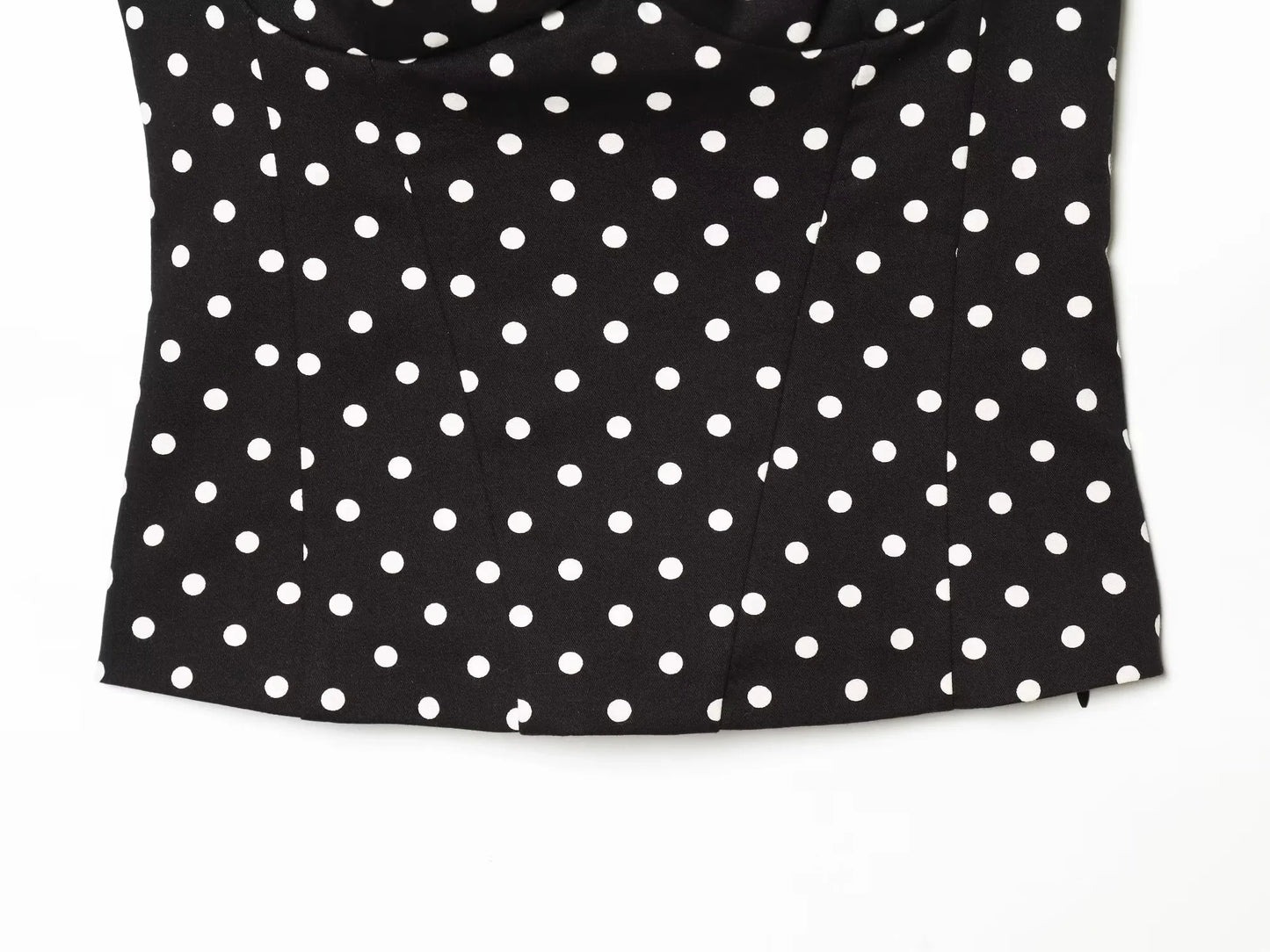 KONDALA Sexy Y2K Girl Halter Tops Corset Slim Polka Dot Print Short Tops Fashion 2026 Spring Summer Streetwear Holiday Beach Top