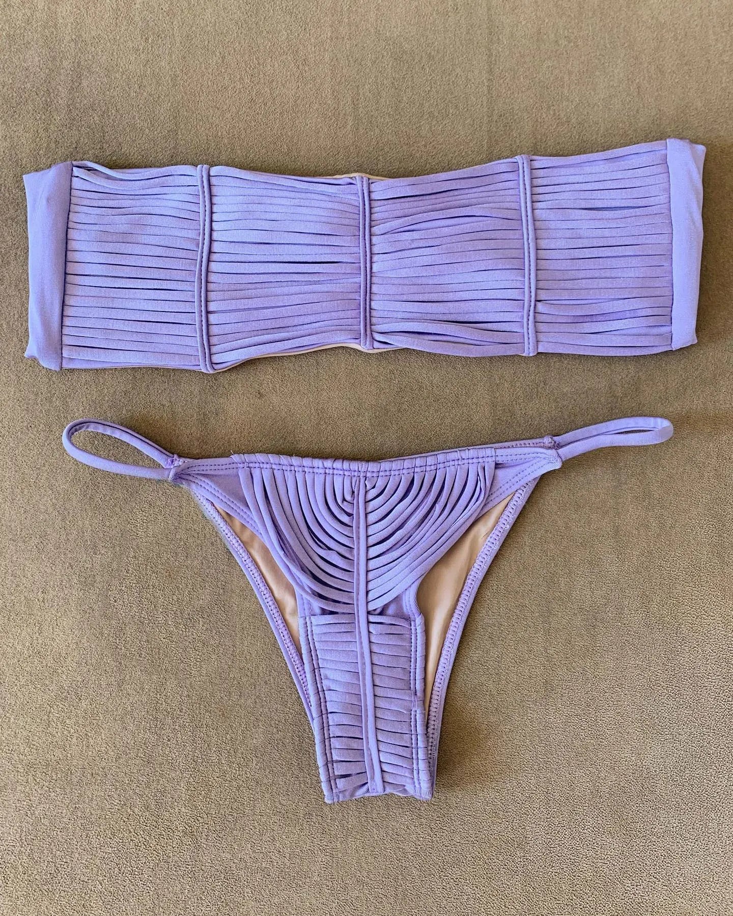 SEAURAL 2025 New Brazilian Bikini Bandage Stripes Swimwear Women's Swimsuit Two Piece Set Female Sexy Mujer Beachwear Summer