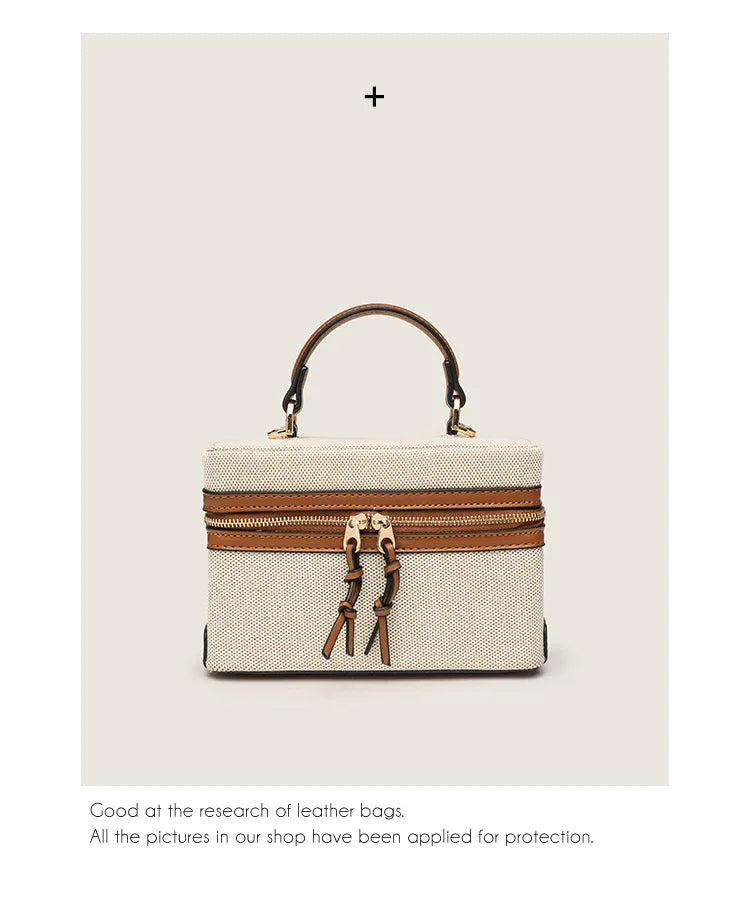 Modische Vielseitige Kleine Quadratische Box-Tasche Damen Einzel-Schulter Crossbody Handtasche Luxuriöse Leichte Beliebte Damen-Geldbörse