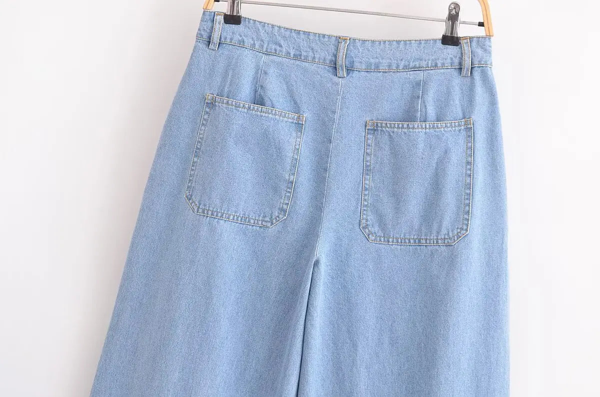 Denim Set Woman Suit Pants Trouser Sets Summer Suits Women 2025 New in Full Number Pant Women's Two Pieces Trousers Lady