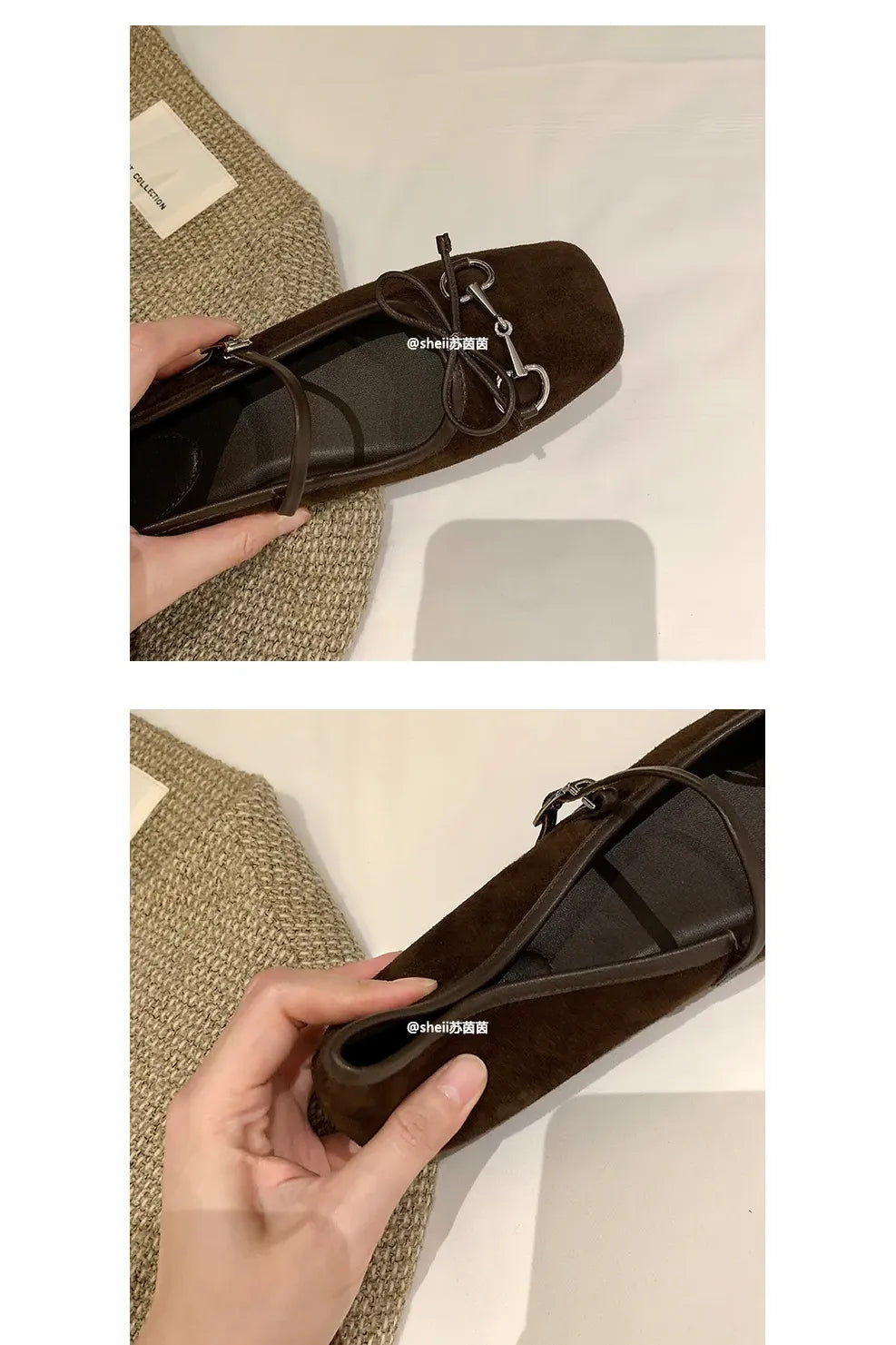Besellics Élan Buckle Flats