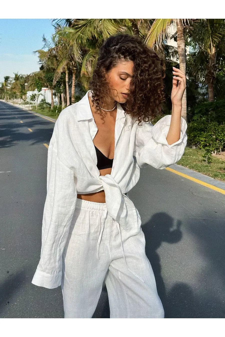 ROSALIE - Chic Set – 2-Teiliges Damen Outfit mit Hemd & Hose