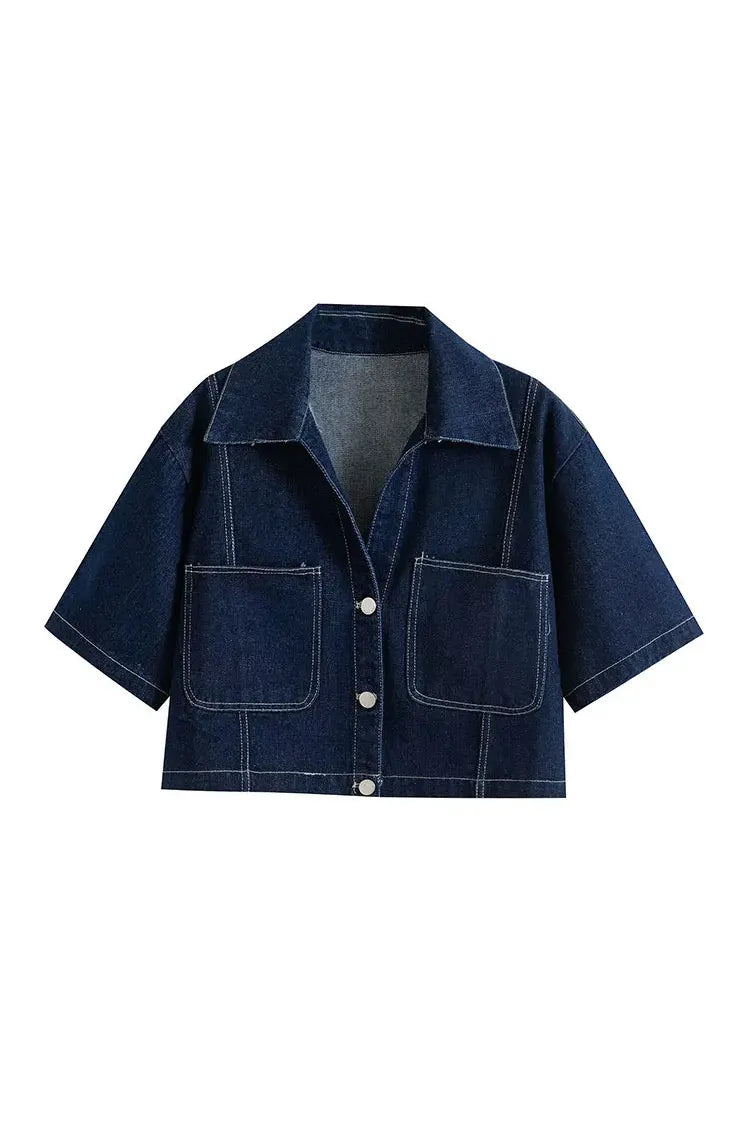 Denim Street Chic Set – 2‑Teiliges Damen Sommer‑Outfit
