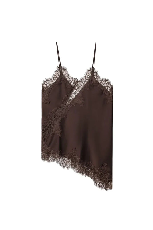 KIARA -  Lace Top – Asymmetrisches Spitzen